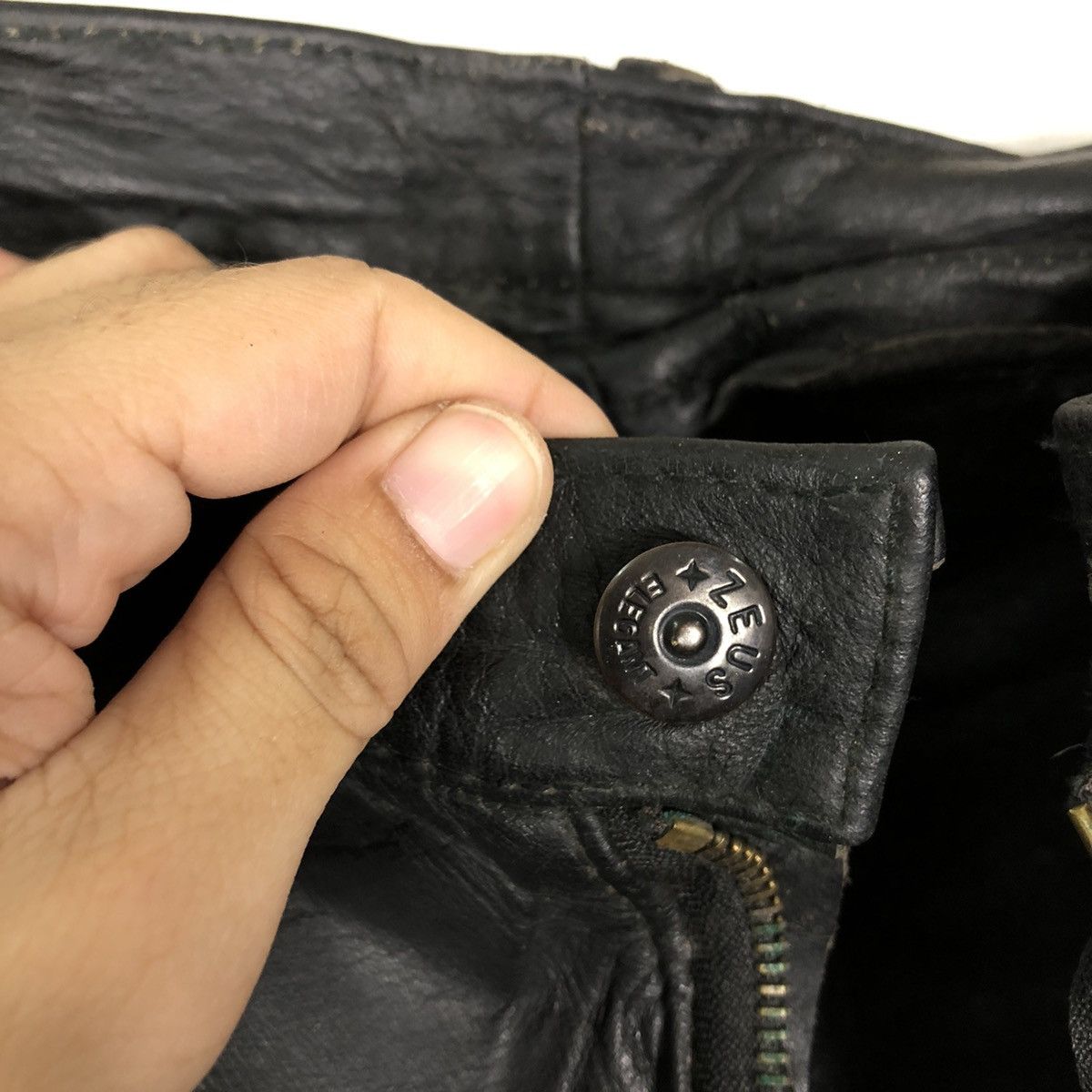 Genuine Leather 🔥Rare Bondage Parachute Design Genuine Leather Pants Racing Size US 28 / EU 44 - 8 Thumbnail