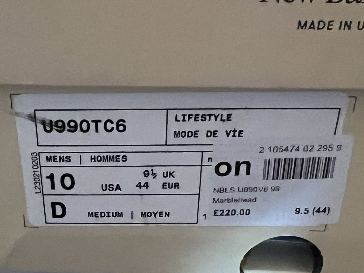 New Balance New balance 990v6 us10 Marblehead Size US 10 / EU 43 - 13 Thumbnail