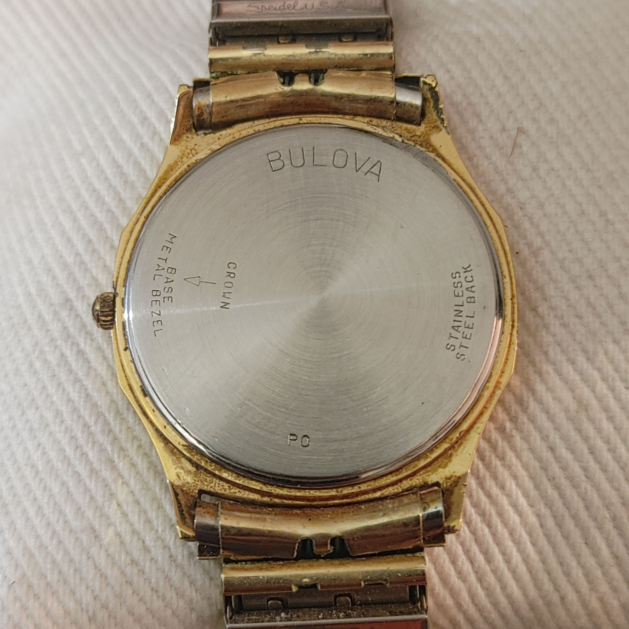 Bulova Bulova Quartz Gold Tone Watch Vintage Diamond Accents Stainl Size ONE SIZE - 2 Thumbnail