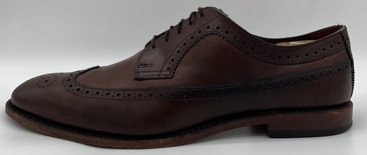 Allen Edmonds Allen Edmonds MCGREGOR Wingtip Dark Brown Leather Size 12D Size US 12 / EU 45 - 6 Thumbnail