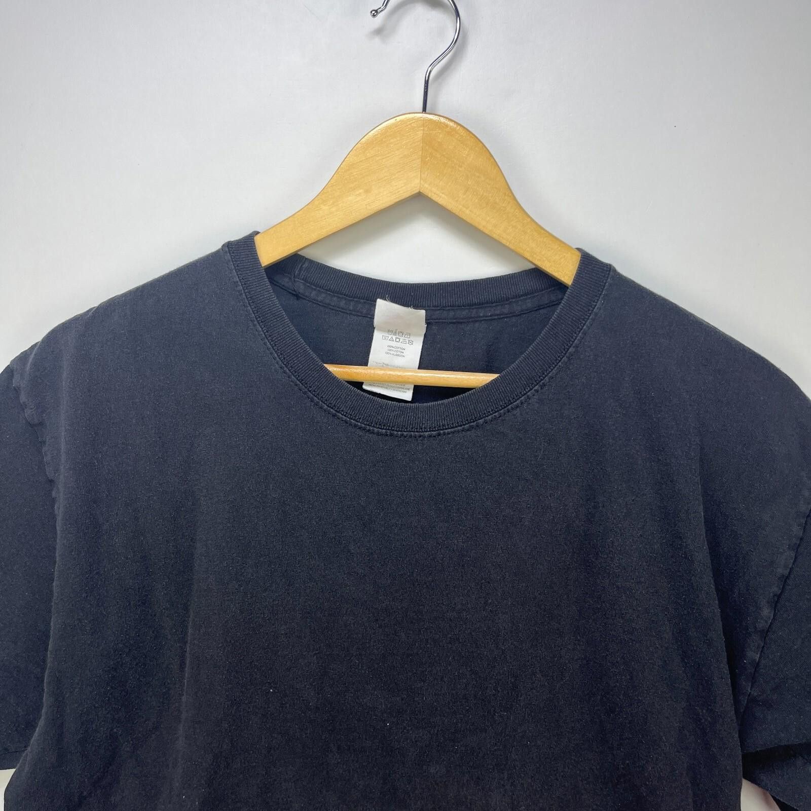 Jos. A. Bank Vintage Sun Faded Blank Black T-Shirt Large 90s Y2K Size US L / EU 52-54 / 3 - 2 Thumbnail