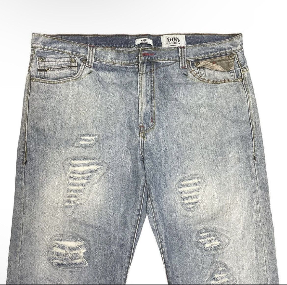 Other Distressed Embroidered Japanese Denim y2k Size US 40 / EU 56 - 5 Thumbnail