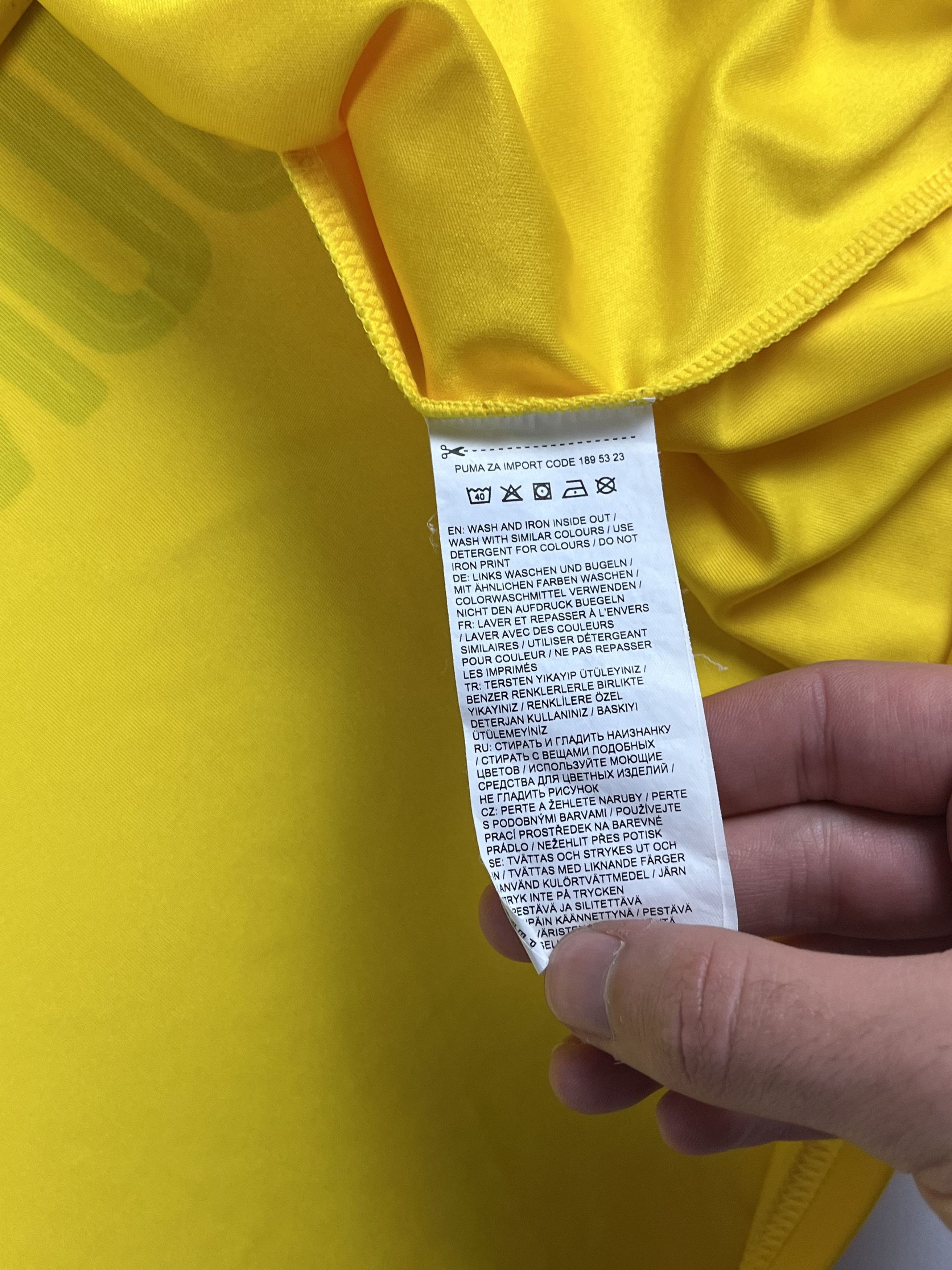 Jerzees × Puma BORUSSIA DORTMUND GERMANY 2016/2017 HOME JERSEY Size US XL / EU 56 / 4 - 7 Thumbnail