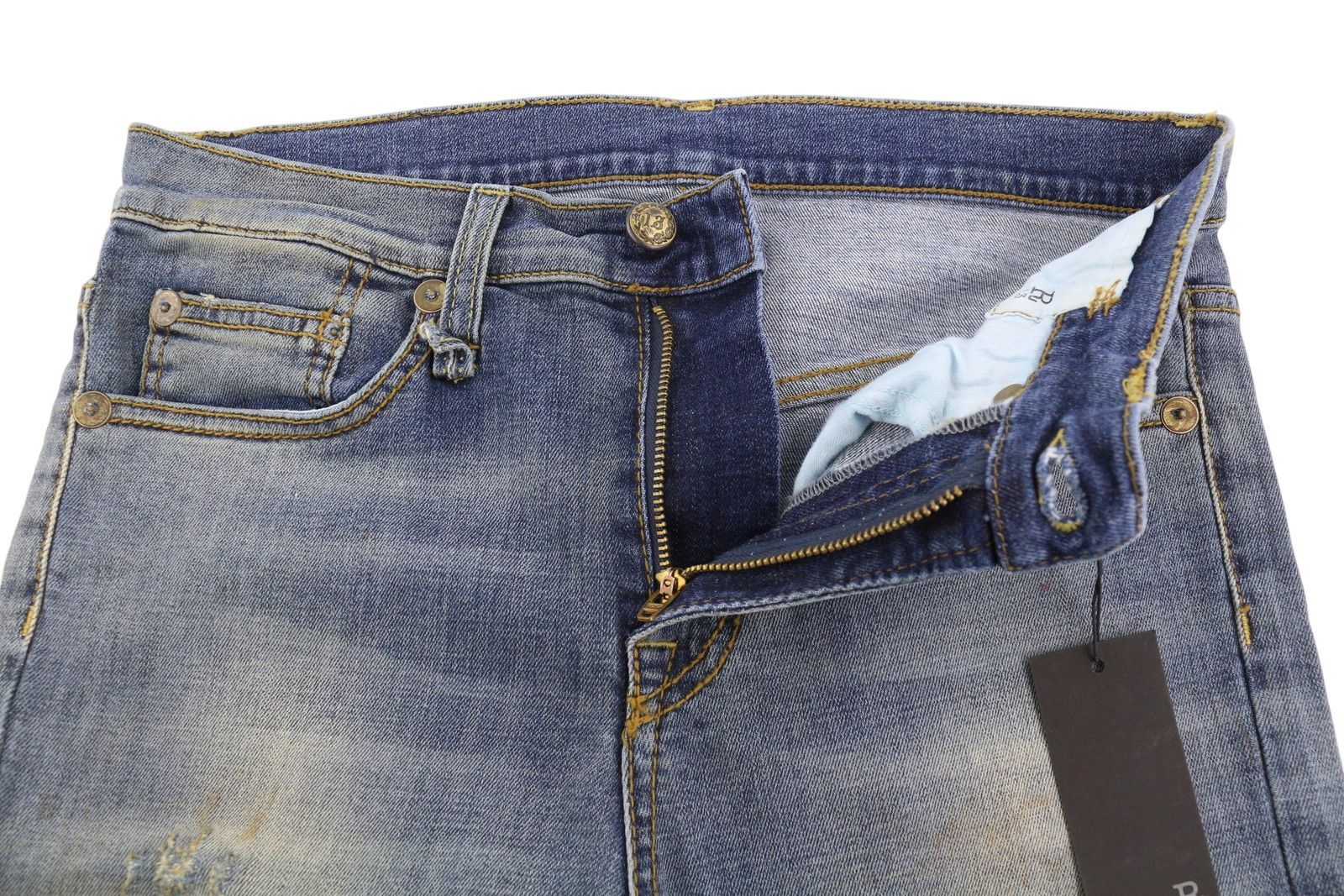 R13 THE DROP 24 Crosby Faded Dirty Look Cropped Crotch 86485 Size 24" / US 00 / IT 34 - 5 Thumbnail