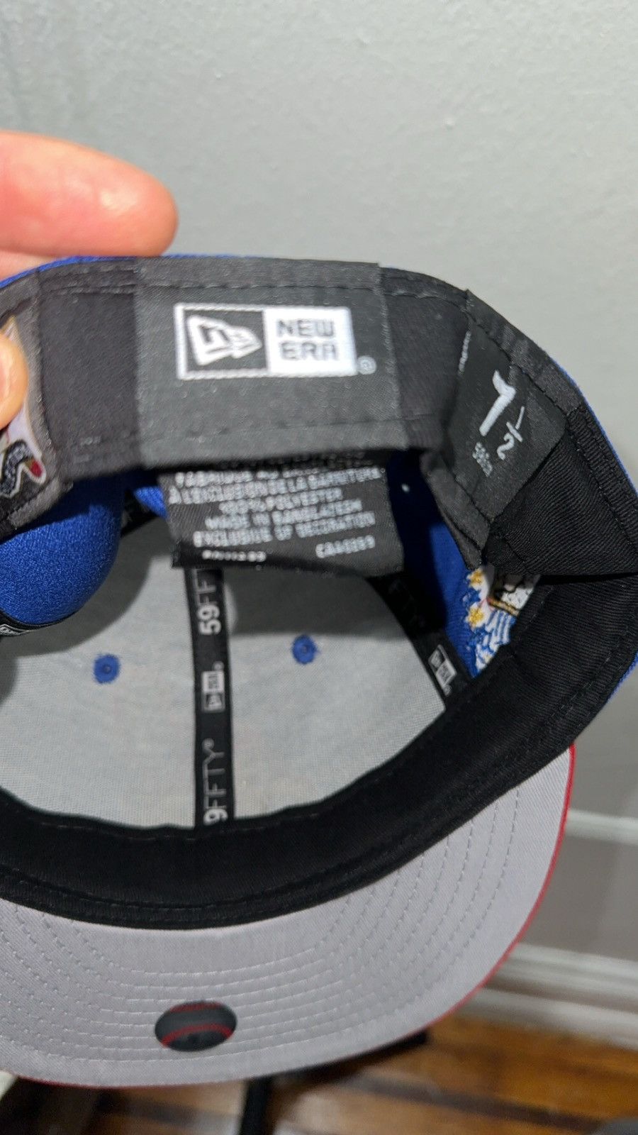 New Era New Era 59fifty Blue Cleveland Indians Fitted Hat Size ONE SIZE - 3 Thumbnail
