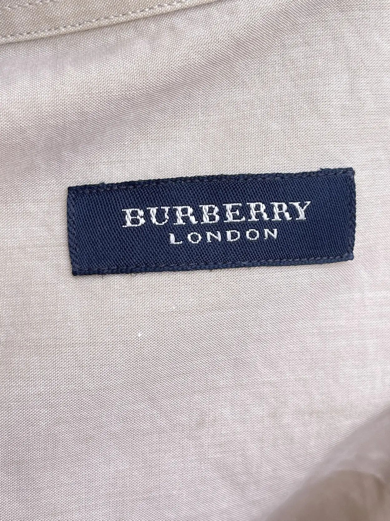 Burberry 🔥 Burberry London beige shirt short sleeve size xl Size US XL / EU 56 / 4 - 8 Thumbnail