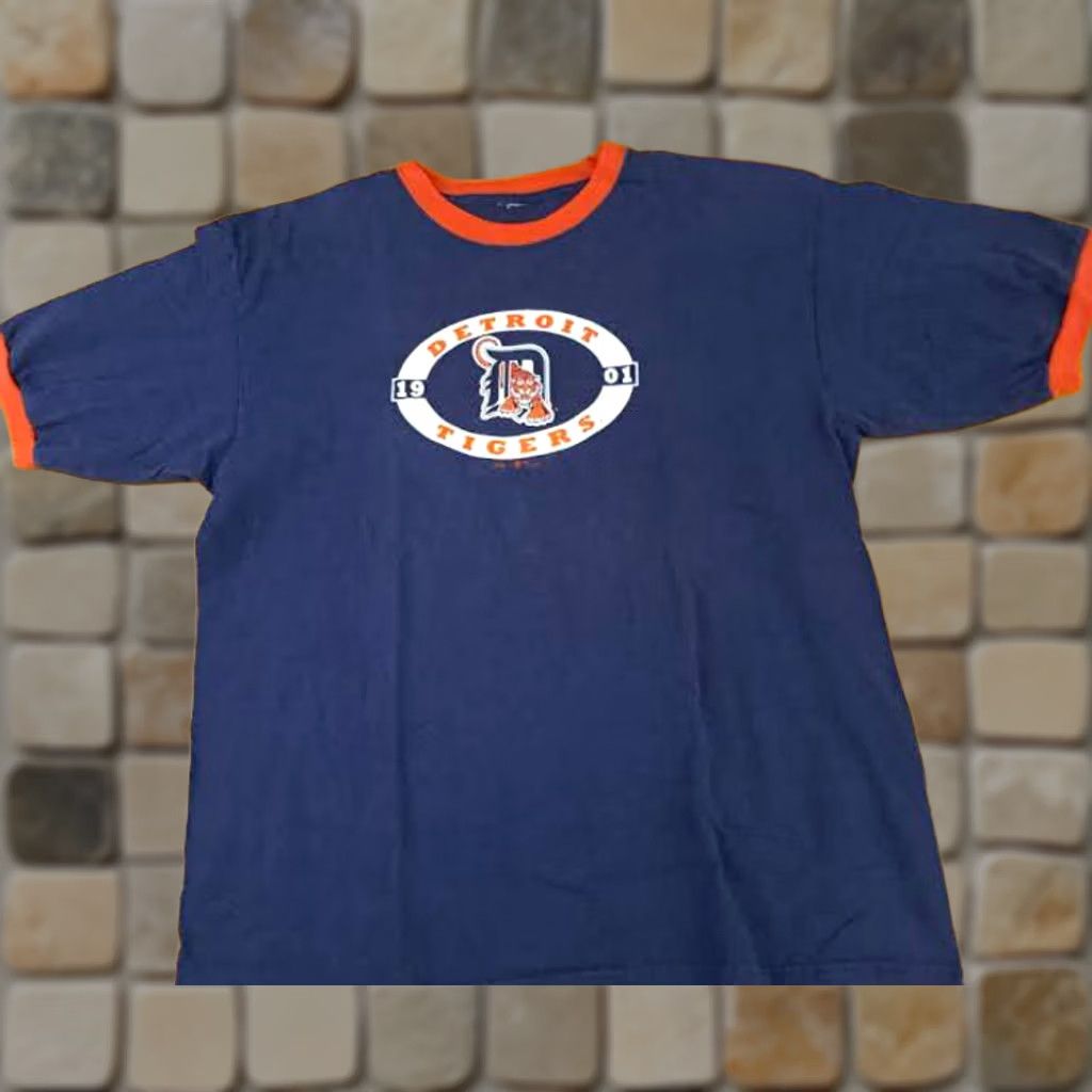 Nike VINTAGE Nike Detroit Tigers Baseball T-Shirt XL Blue Short Sleeve Unisex Adults Sports 2006 Large Size US XL / EU 56 / 4 - 1 Thumbnail