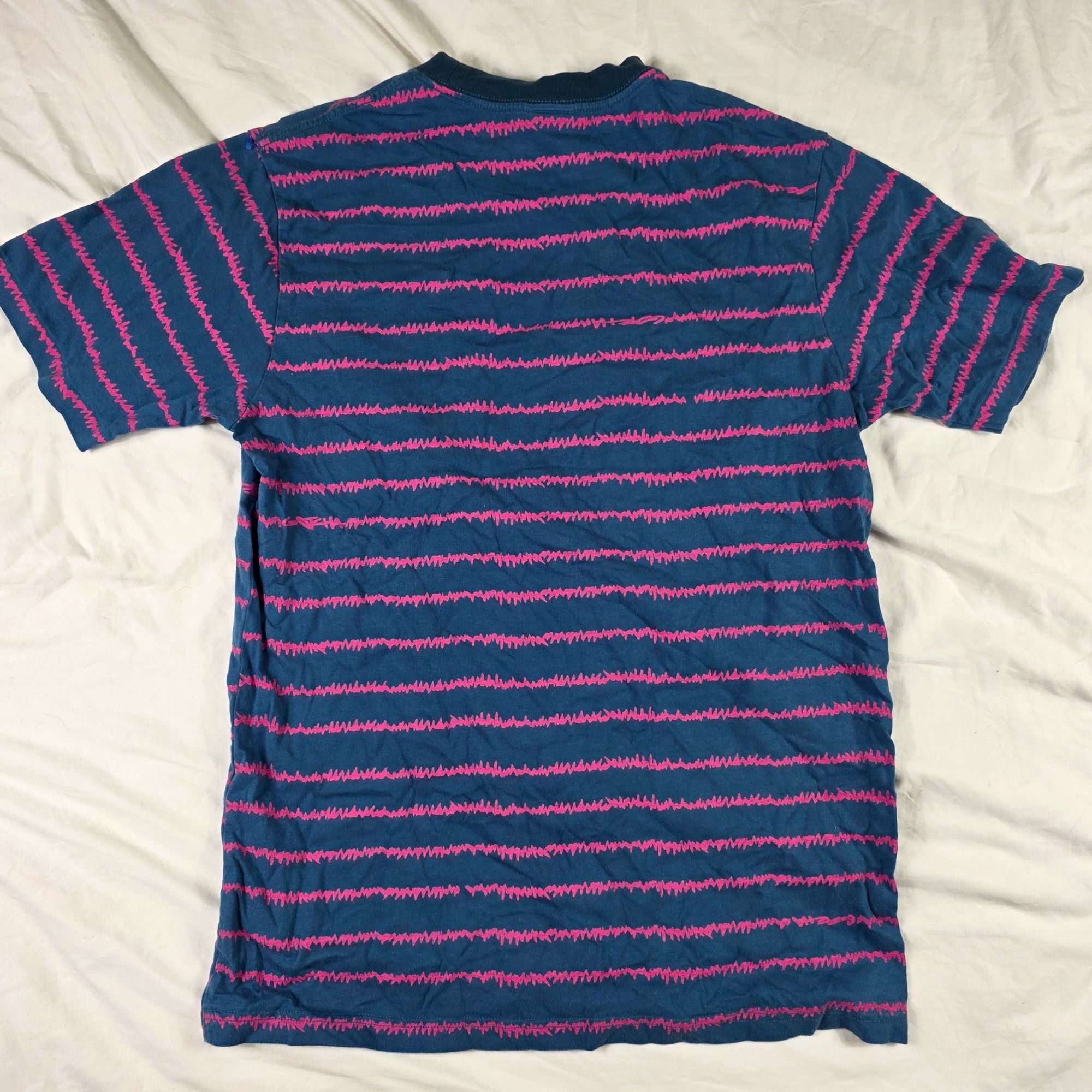 Gotcha Gotcha Mens Medium Blue Pink Stripe Pocket Tee Casual Short Size US M / EU 48-50 / 2 - 2 Thumbnail