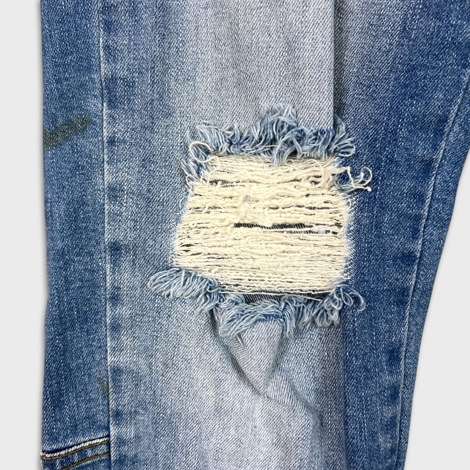 Vitaly Design Vitaly Jeans 32x30 Faded Distressed Slim Taper Denim Pants Size US 32 / EU 48 - 6 Thumbnail