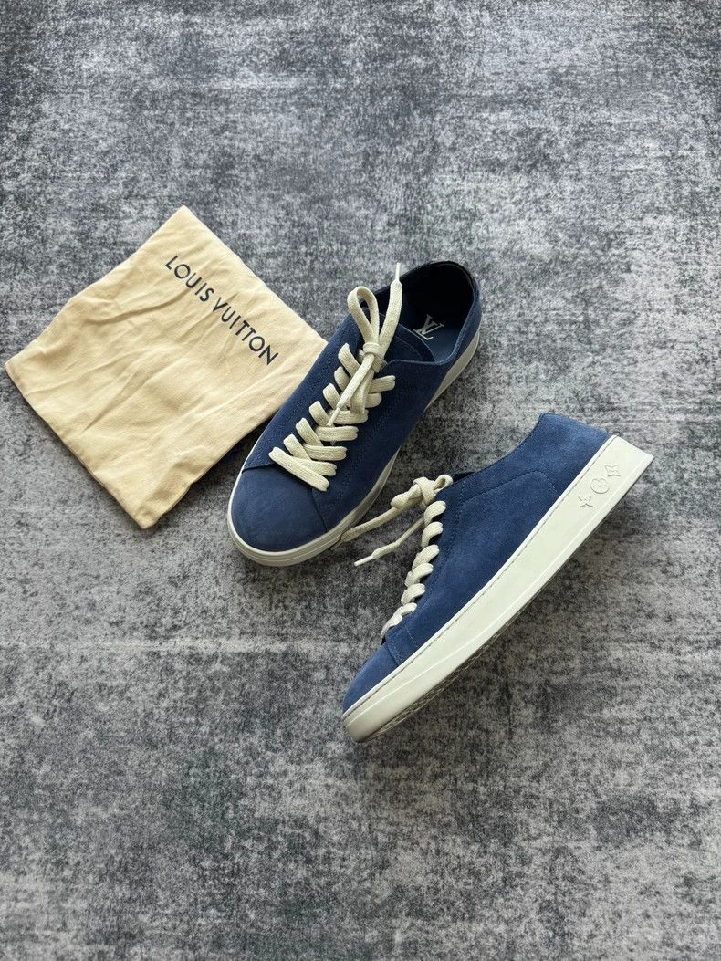 Louis Vuitton Louis Vuitton Blue suede board shoes Size US 10.5 / EU 43-44 - 1 Thumbnail