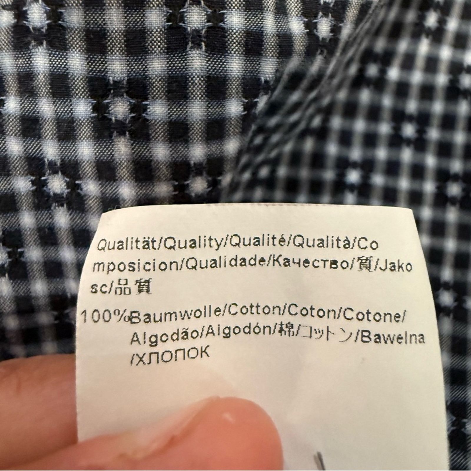 Hugo Boss Hugo Boss Button Down Dress Shirt Mens XL Regular Fit Navy Size US XL / EU 56 / 4 - 8 Thumbnail