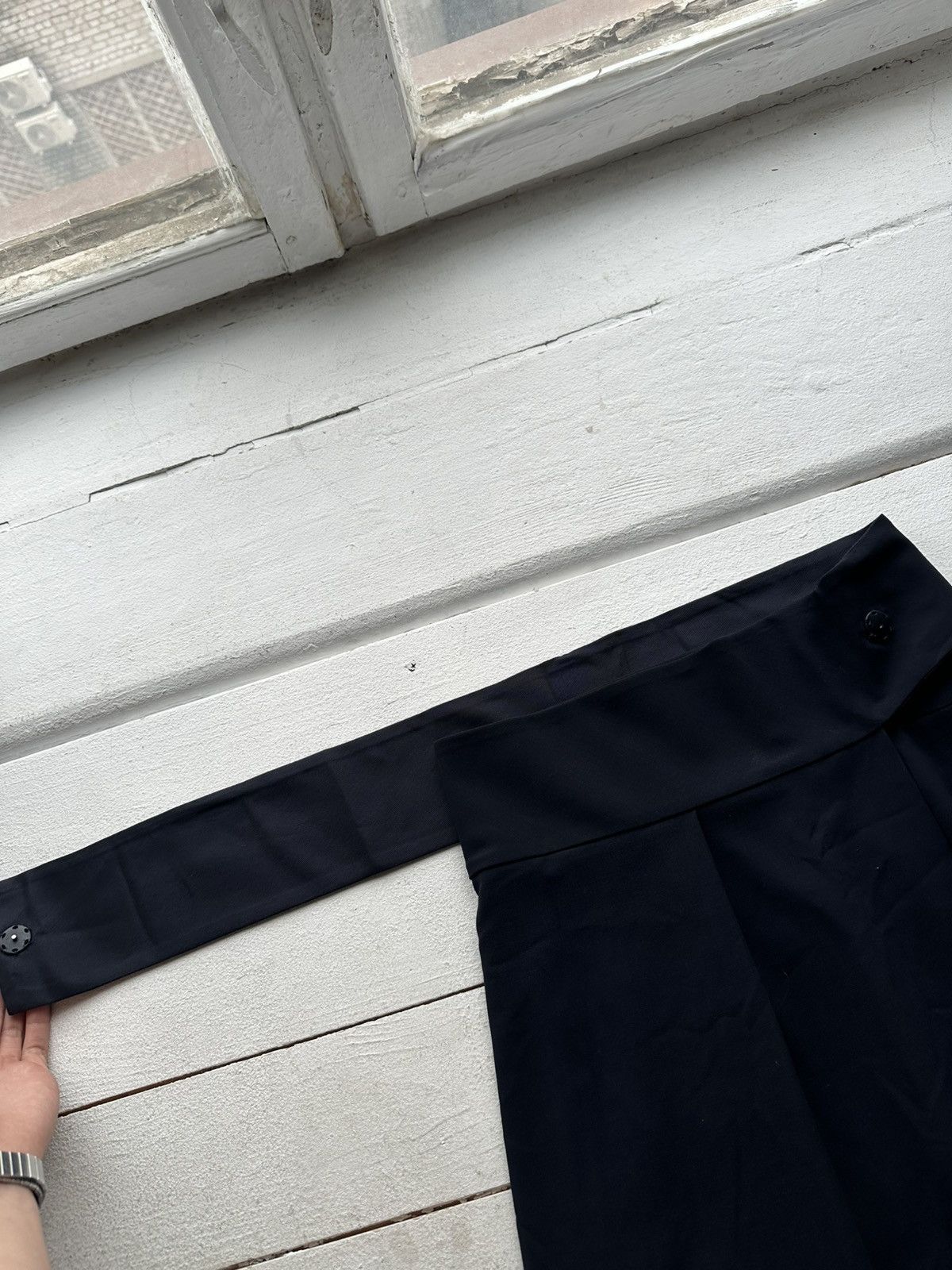 Armani 🚨 ARMANI COLLEZIONI RARE Skirt WMN dark blue Ladies LUXURY Size 27" / US 4 / IT 40 - 3 Thumbnail