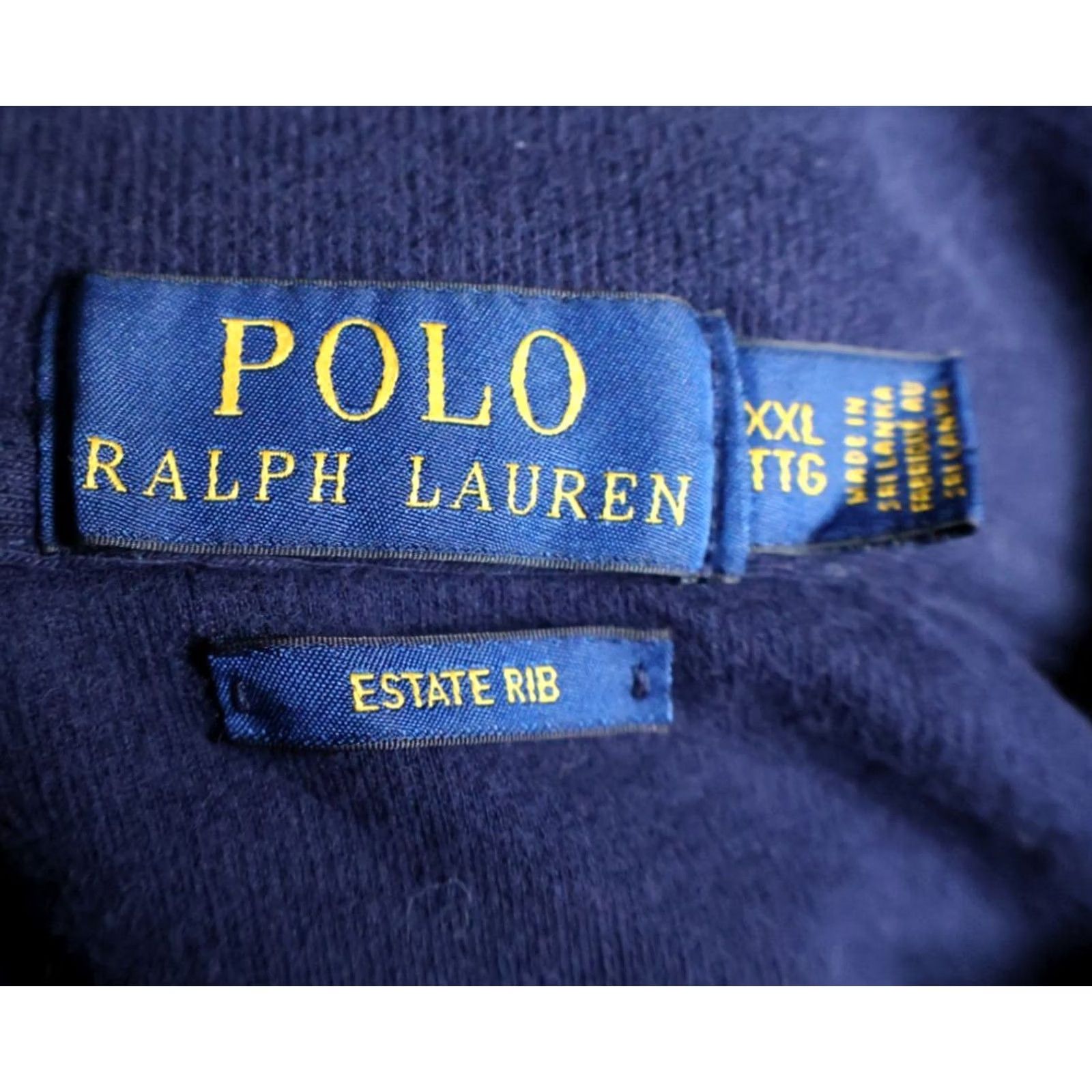 Polo Ralph Lauren Polo Ralph Lauren Sweater Men's 2XL Blue 1/4 Zip Mock Neck Estate Rib Cotton Knit Pullover Embroidered Pony 90s Retro Vintage Optional Size US XXL / EU 58 / 5 - 3 Thumbnail