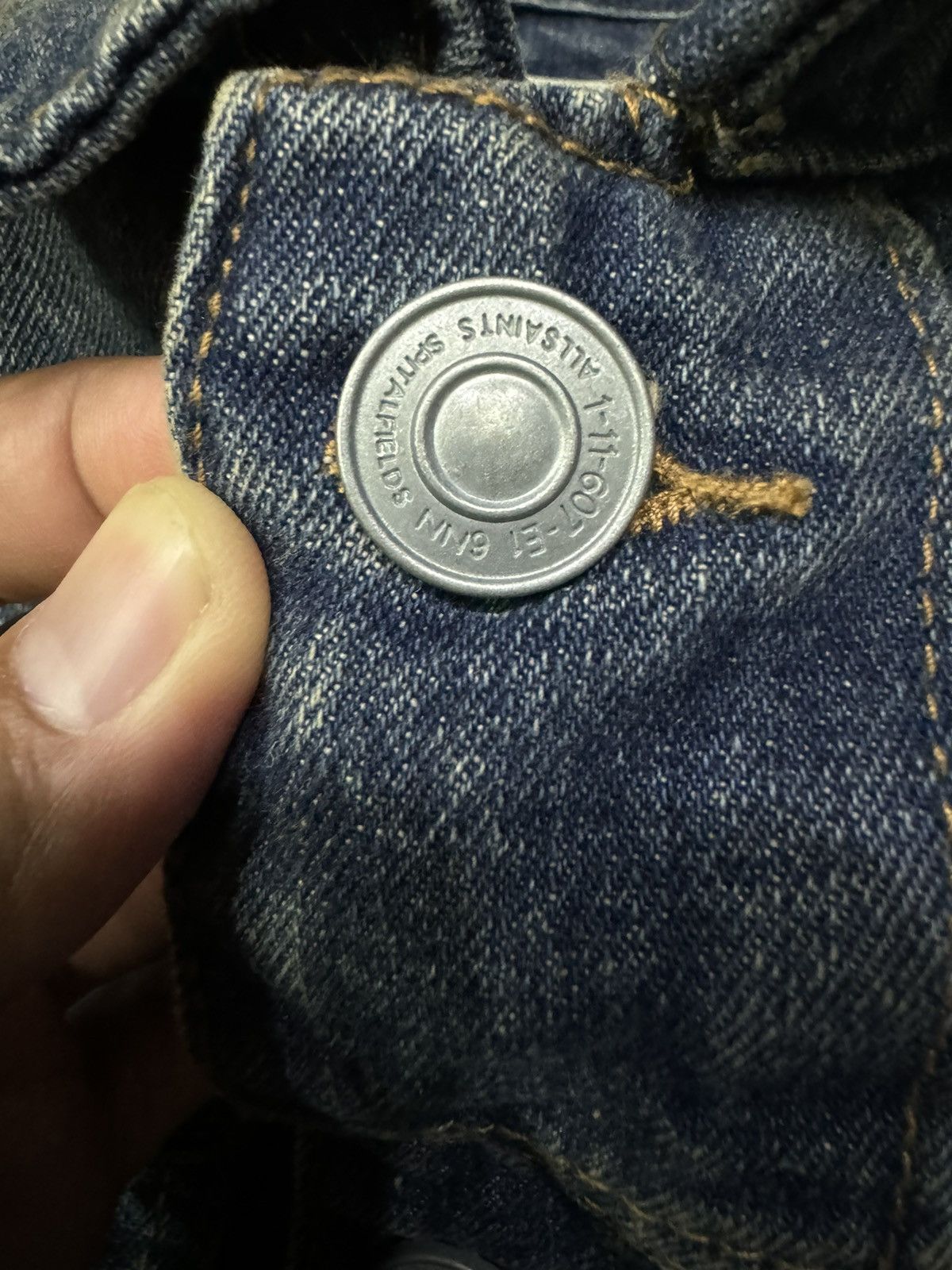 Allsaints ALLSAINTS STONE WASHED DENIM JACKET Size US L / EU 52-54 / 3 - 4 Thumbnail