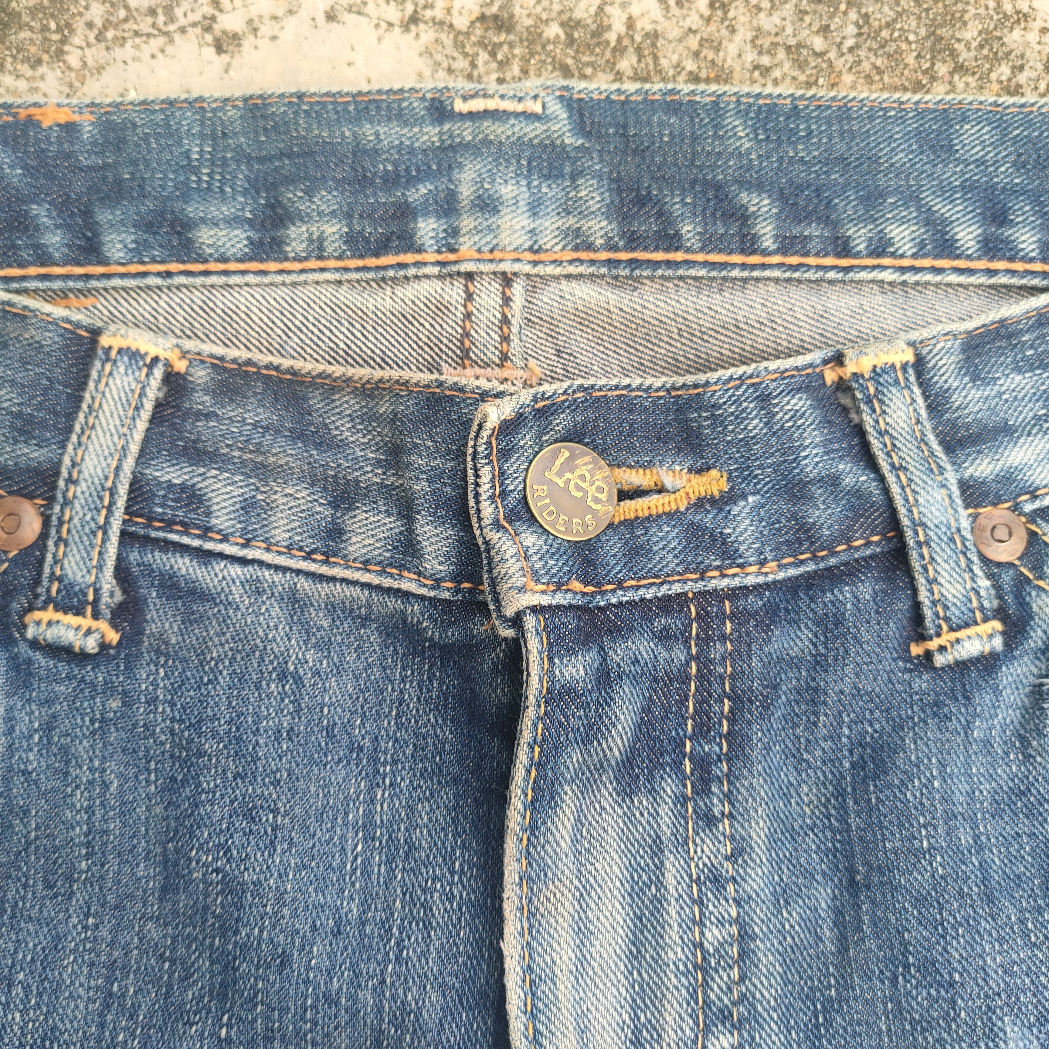 Lee VINTAGE LADY LEE RIDER FADED JEANS DENIM PANTS Size US 32 / EU 48 - 4 Thumbnail