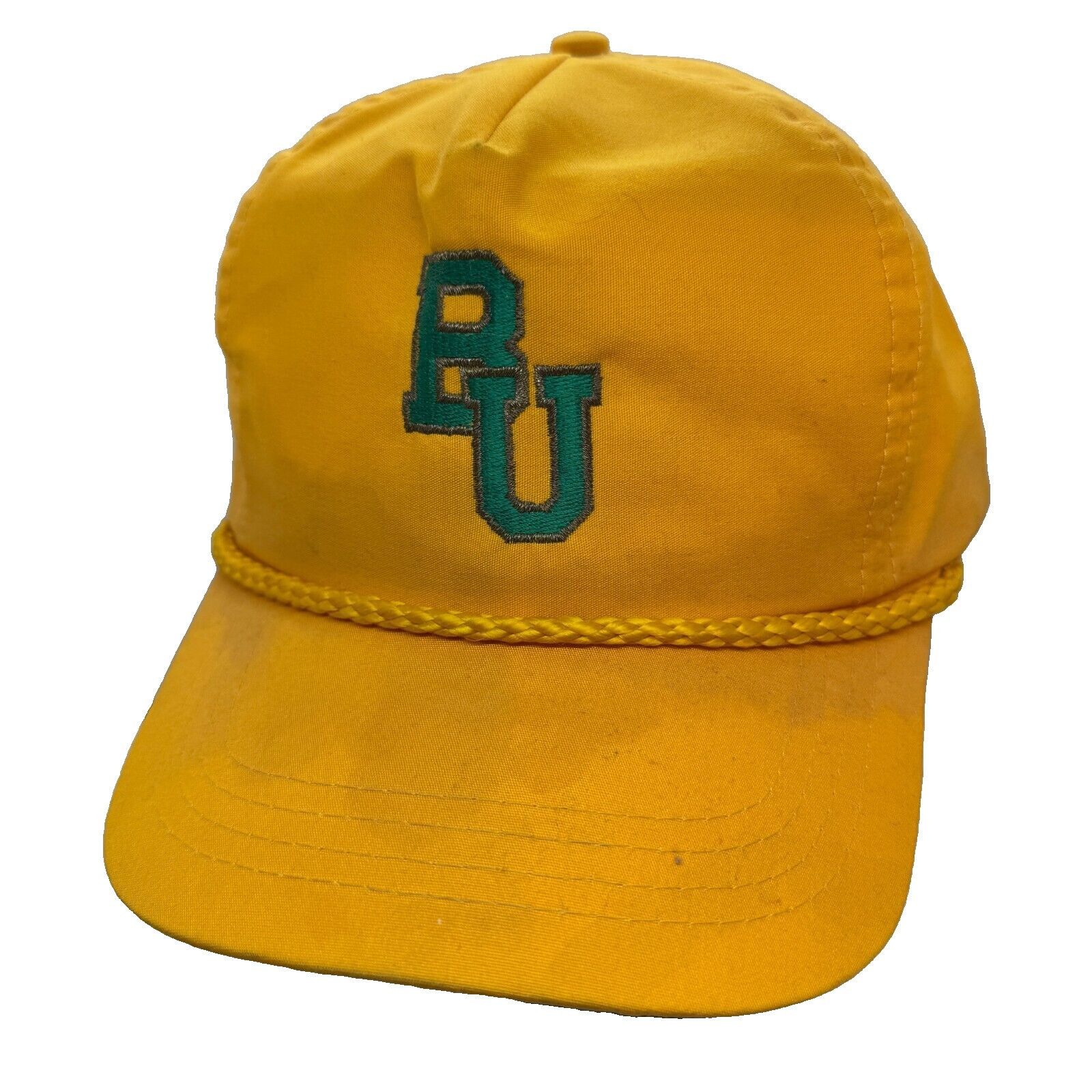 Vintage Vintage 90s Baylor University Yellow Roper Snapback Hat Coll Size ONE SIZE - 1 Thumbnail