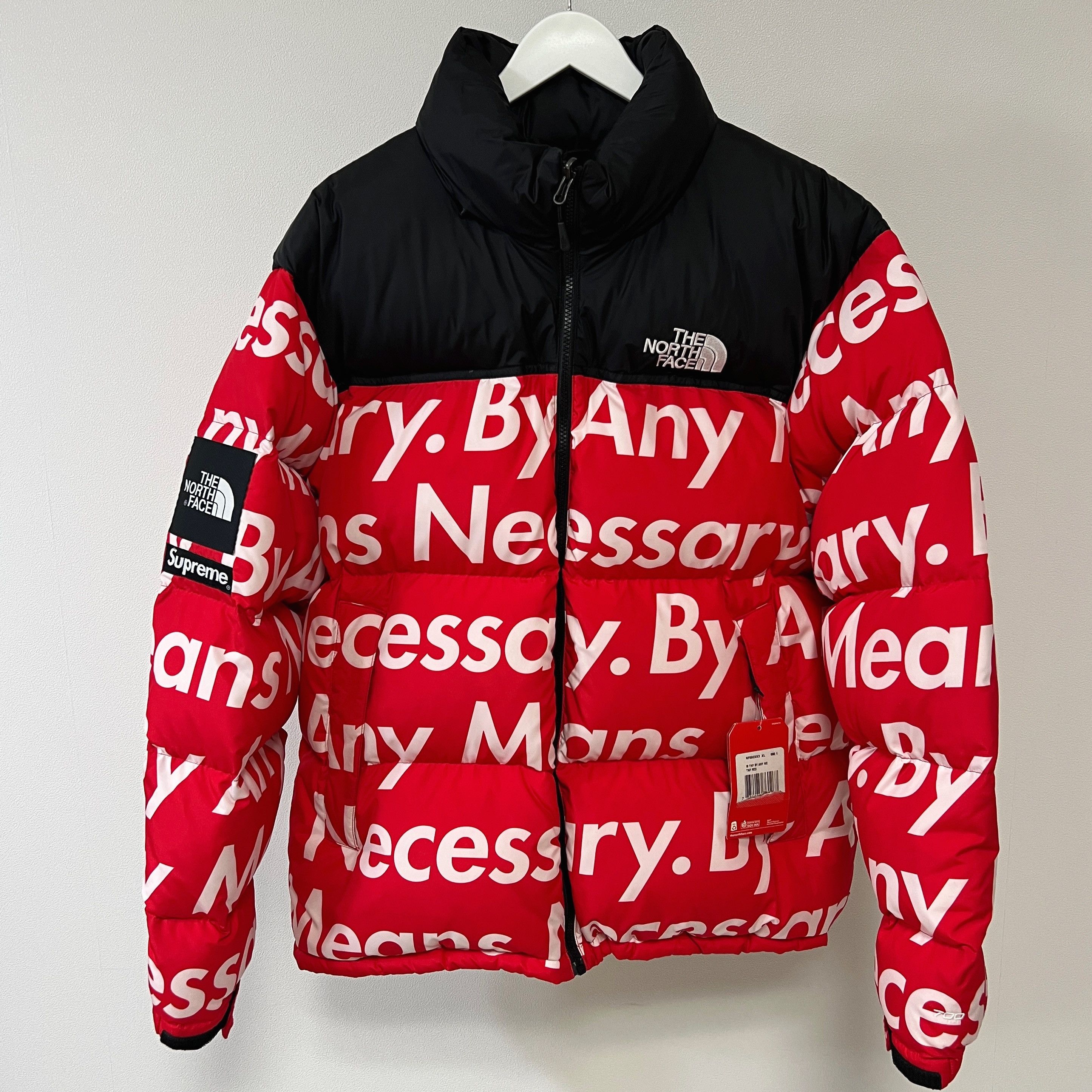 Means Nuptse Jacket By Any Means Necessary Supreme Red Supreme X