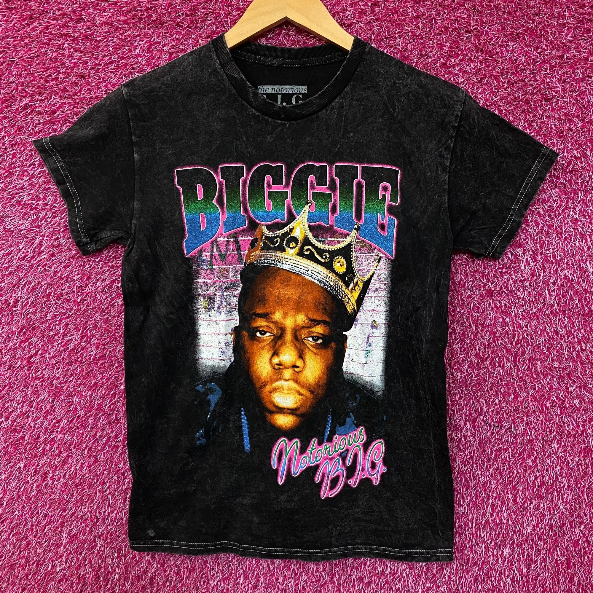 Other Biggie Smalls Crown King of New York Graphic Mineral Wash T- Size US S / EU 44-46 / 1 - 1 Thumbnail