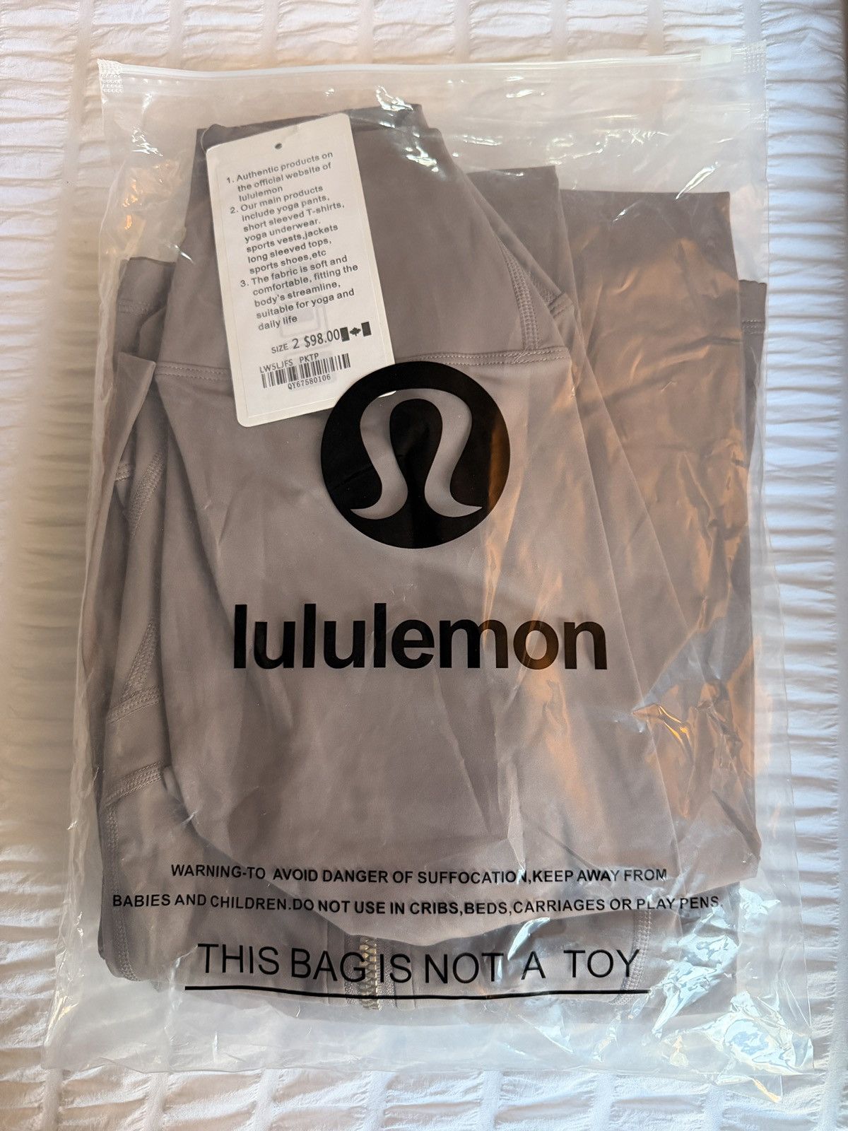 Lululemon Cropped Grey Lululemon Set Size:2 Size XS / US 0-2 / IT 36-38 - 1 Thumbnail