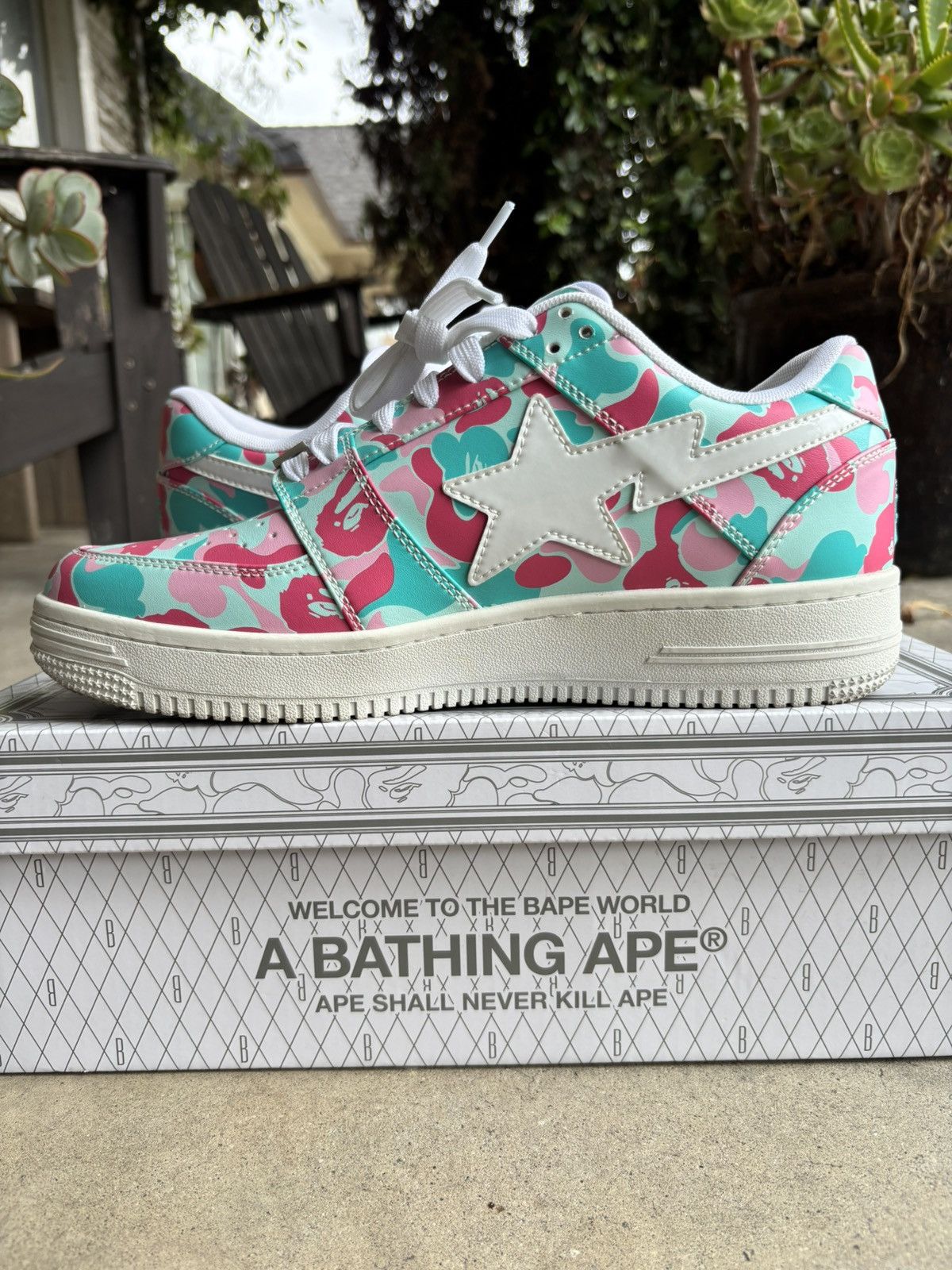 Bape Bapesta Low M2 Miami 1st Anniversary Size US 10.5 / EU 43-44 - 4 Thumbnail