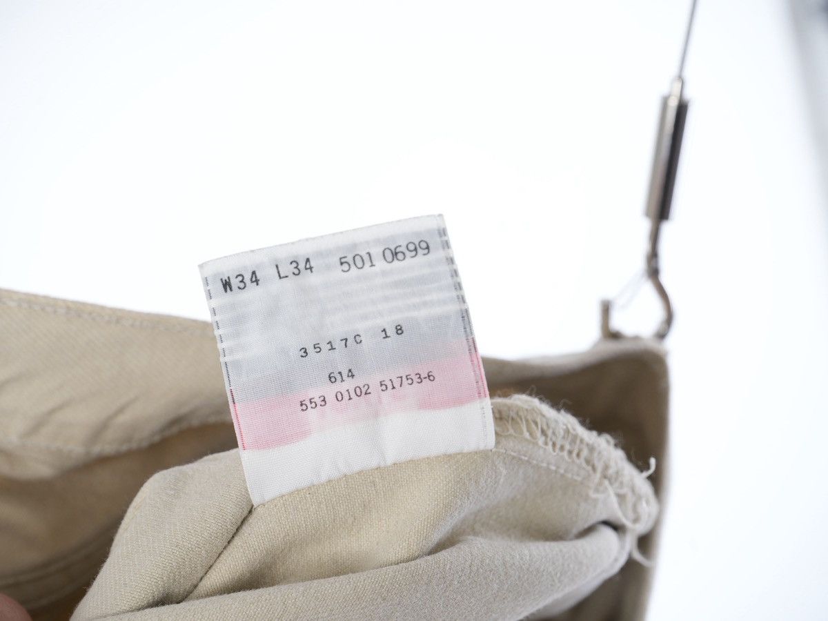Levi's Vintage Levi's 501 Ecru/Beige Made in USA Jeans Denim 34 Size US 34 / EU 50 - 5 Thumbnail