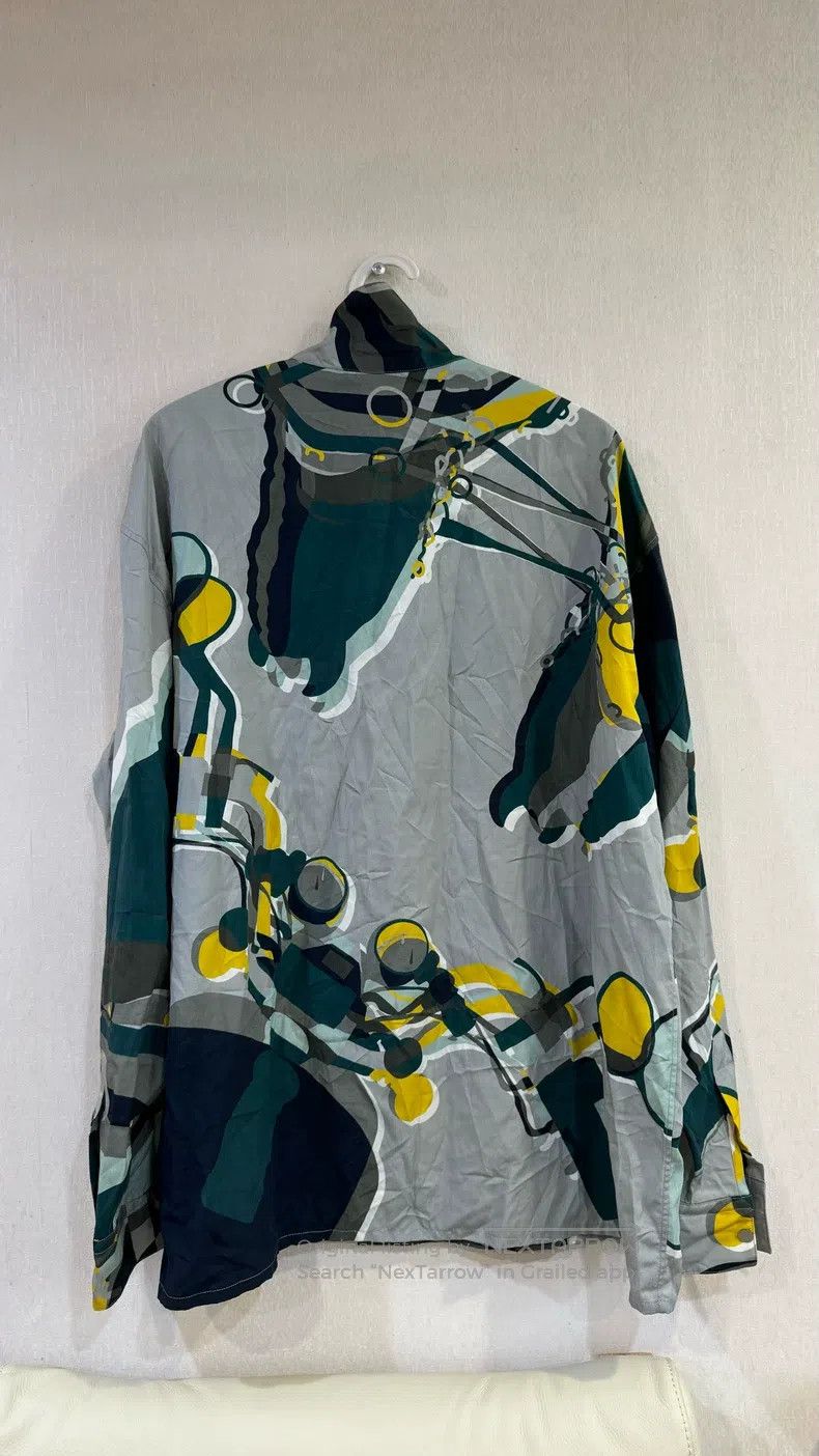 Hermes Hermes Battle Horse Printed Pattern Silk Shirt Size S / US 4 / IT 40 - 2 Thumbnail