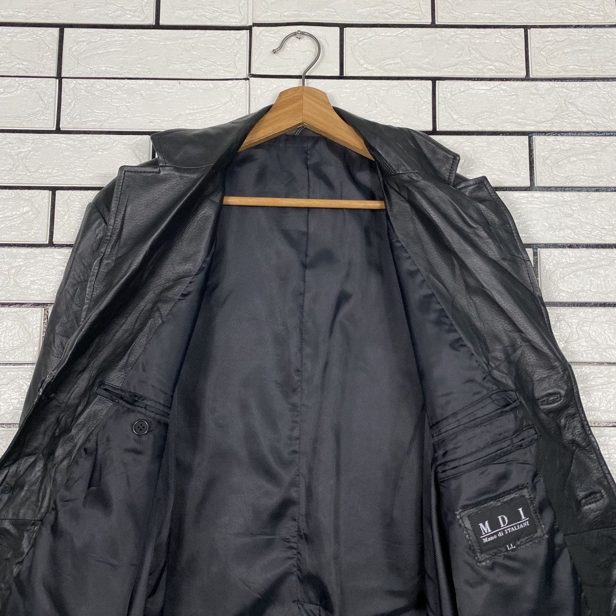 Japanese Brand 📌Vintage Leather Jacket Biker Mano di Italiani Issey Miyake Size US L / EU 52-54 / 3 - 15 Thumbnail
