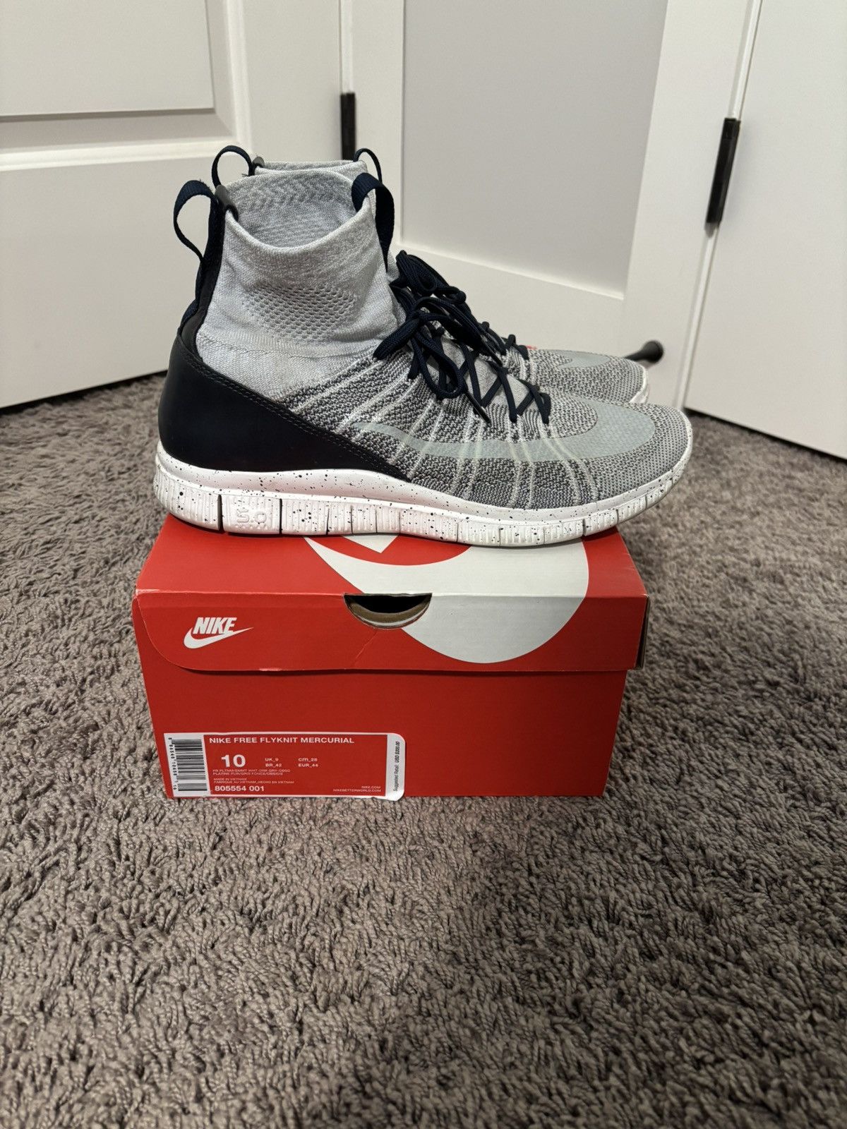 Nike Nike Free Flyknit Mercurial “Pure Platinum” Size US 10 / EU 43 - 6 Thumbnail