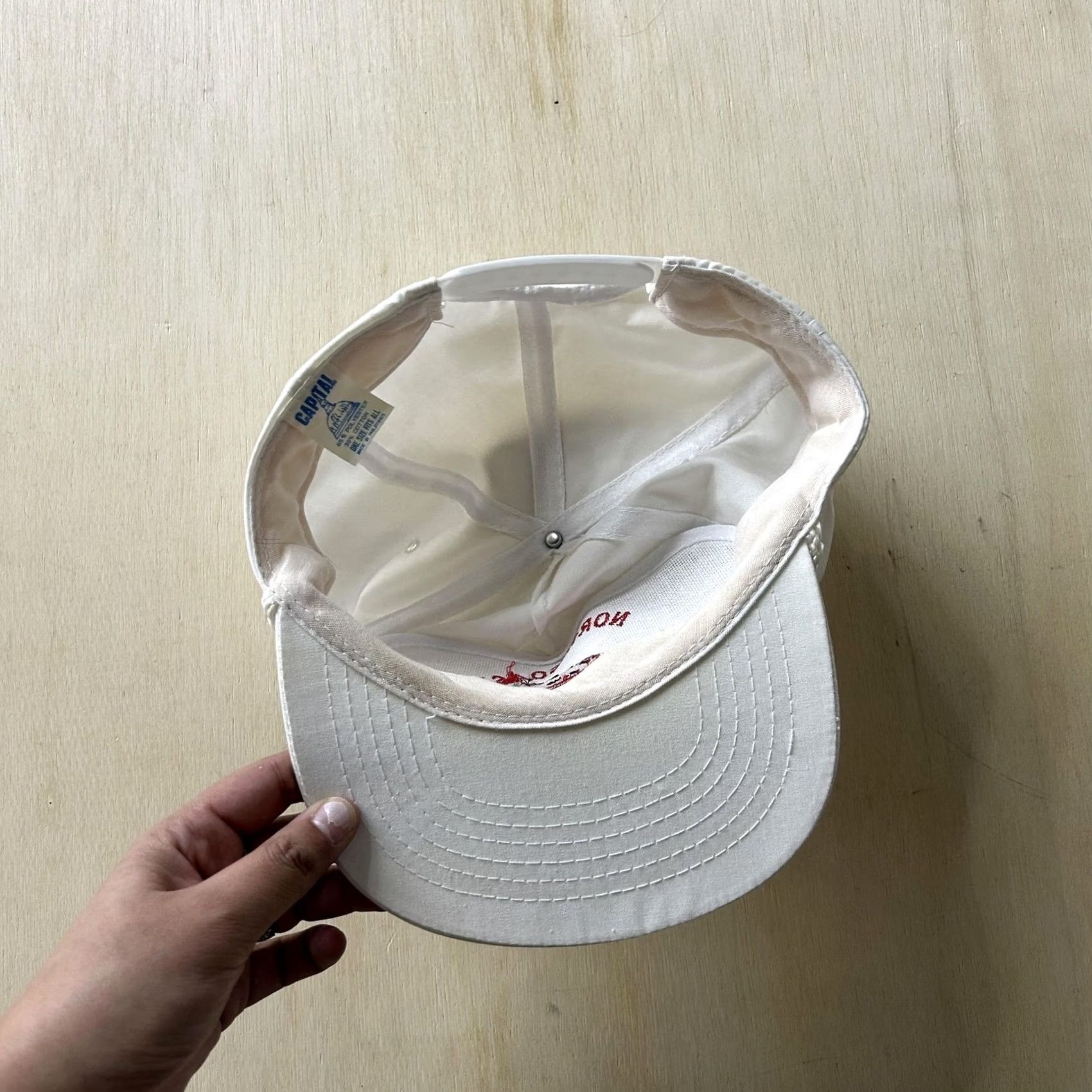 Roper VINTAGE Captain Cap Snap Back Mens One Size White Northcoast Watermelon Rope Cap Size ONE SIZE - 6 Thumbnail
