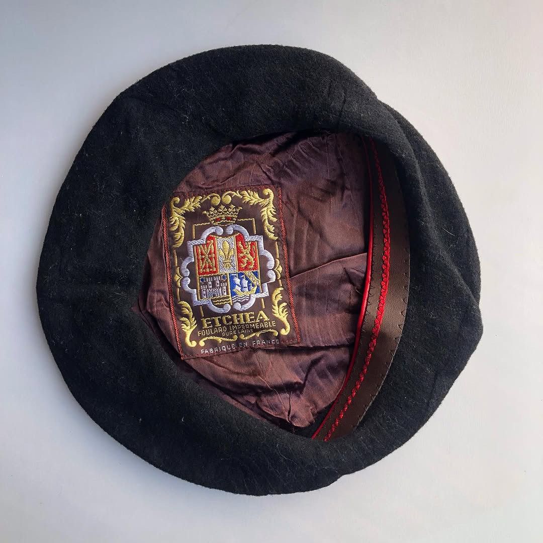 Designer × Vintage French beret hat Etcheq black stussy kangol like stussy Size ONE SIZE - 3 Thumbnail