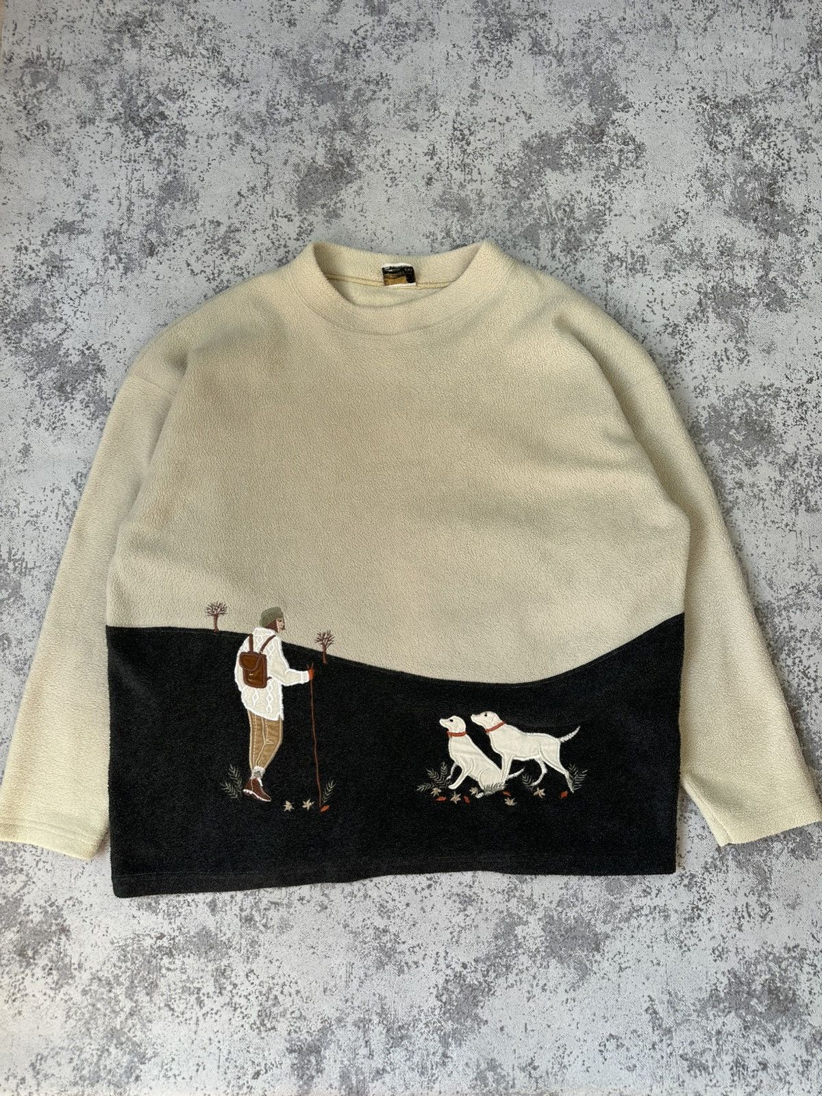 Vintage Vintage ACORN Fleece Sweatshirt Hiking Embroidery Size US XL / EU 56 / 4 - 1 Thumbnail
