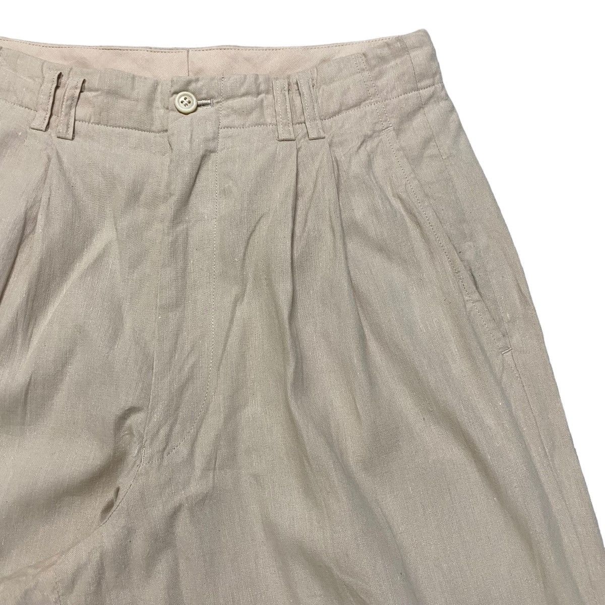 Comme des Garcons Homme AD1989 Comme Des Garcons Homme Linen Baggy Pants Size US 28 / EU 44 - 4 Thumbnail