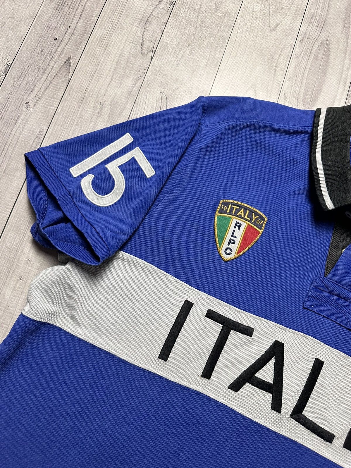 Polo Ralph Lauren × Vintage Vintage Polo Ralph Lauren Italy 15 Italia big logo rare Size US XXL / EU 58 / 5 - 6 Thumbnail