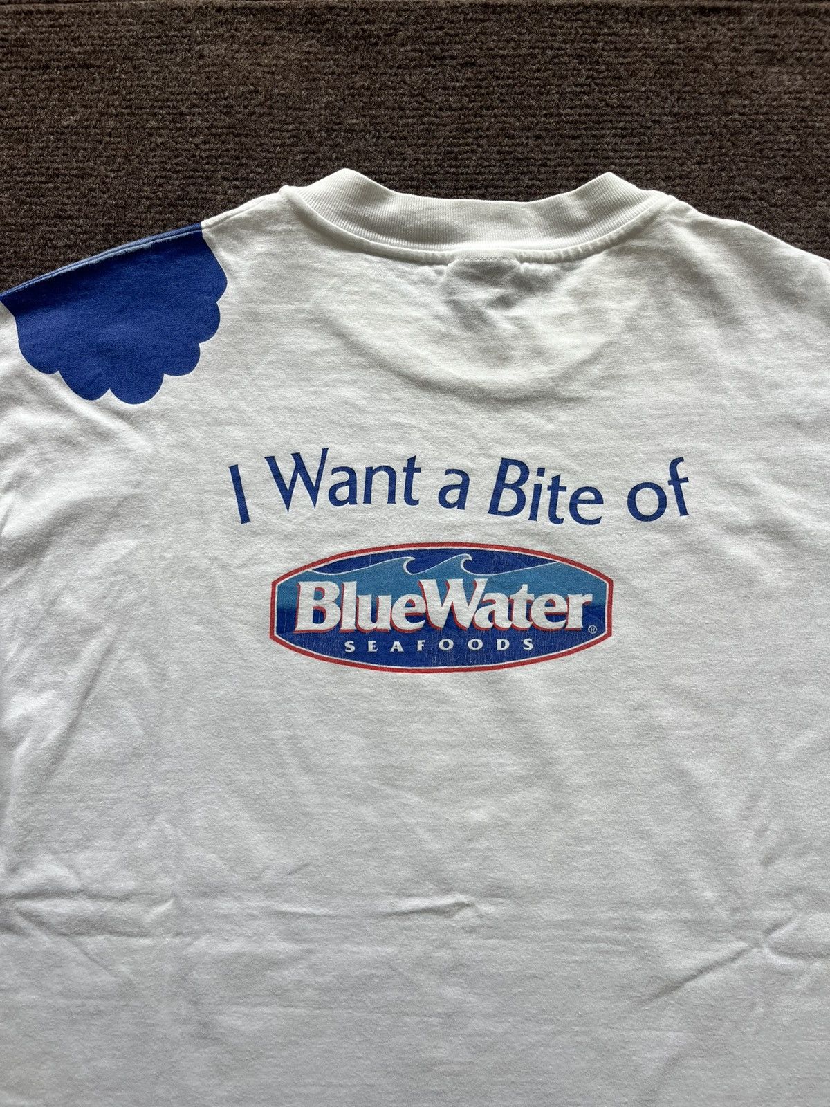 Arts & Science Vintage SHARK I Want a Bite Of Blue Water Sea Foods 90’s Size US XL / EU 56 / 4 - 9 Thumbnail