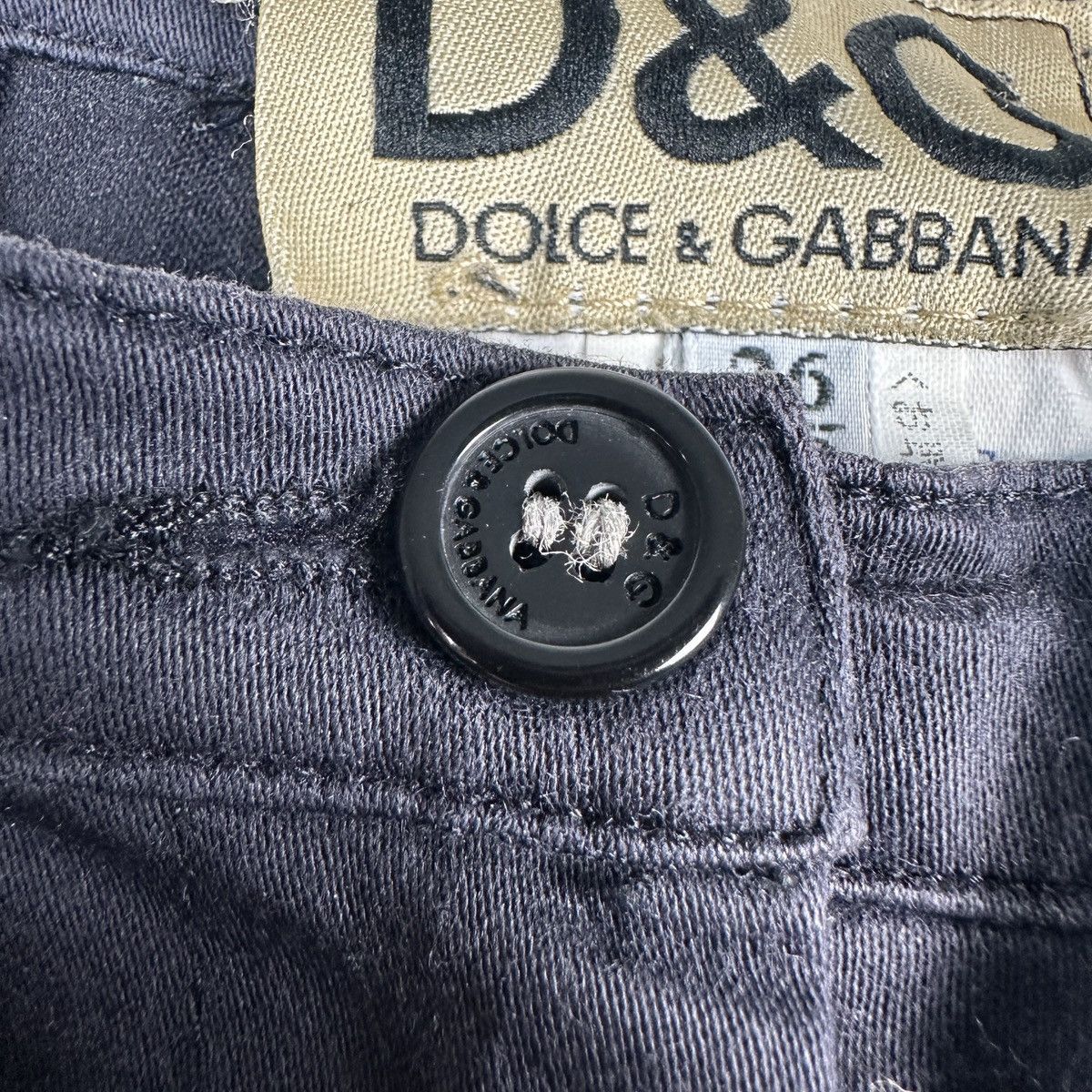 Dolce & Gabbana Dolce & Gabbana Flare Trousers Split Hem Black Size 26" / US 2 / IT 38 - 7 Thumbnail