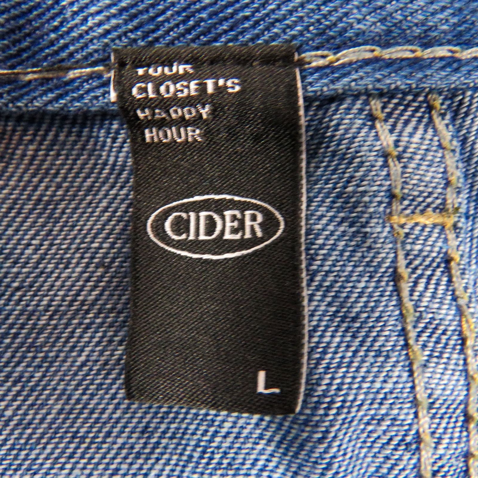 Cider Cider High Rise Straight Leg Jeans 30" Smiley Faces Size 30" / US 8 / IT 44 - 5 Thumbnail