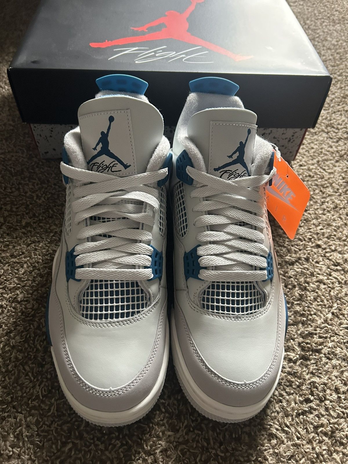 Jordan Brand × Nike Jordan 4 Retro Military Blue Size US 9 / EU 42 - 1 Thumbnail