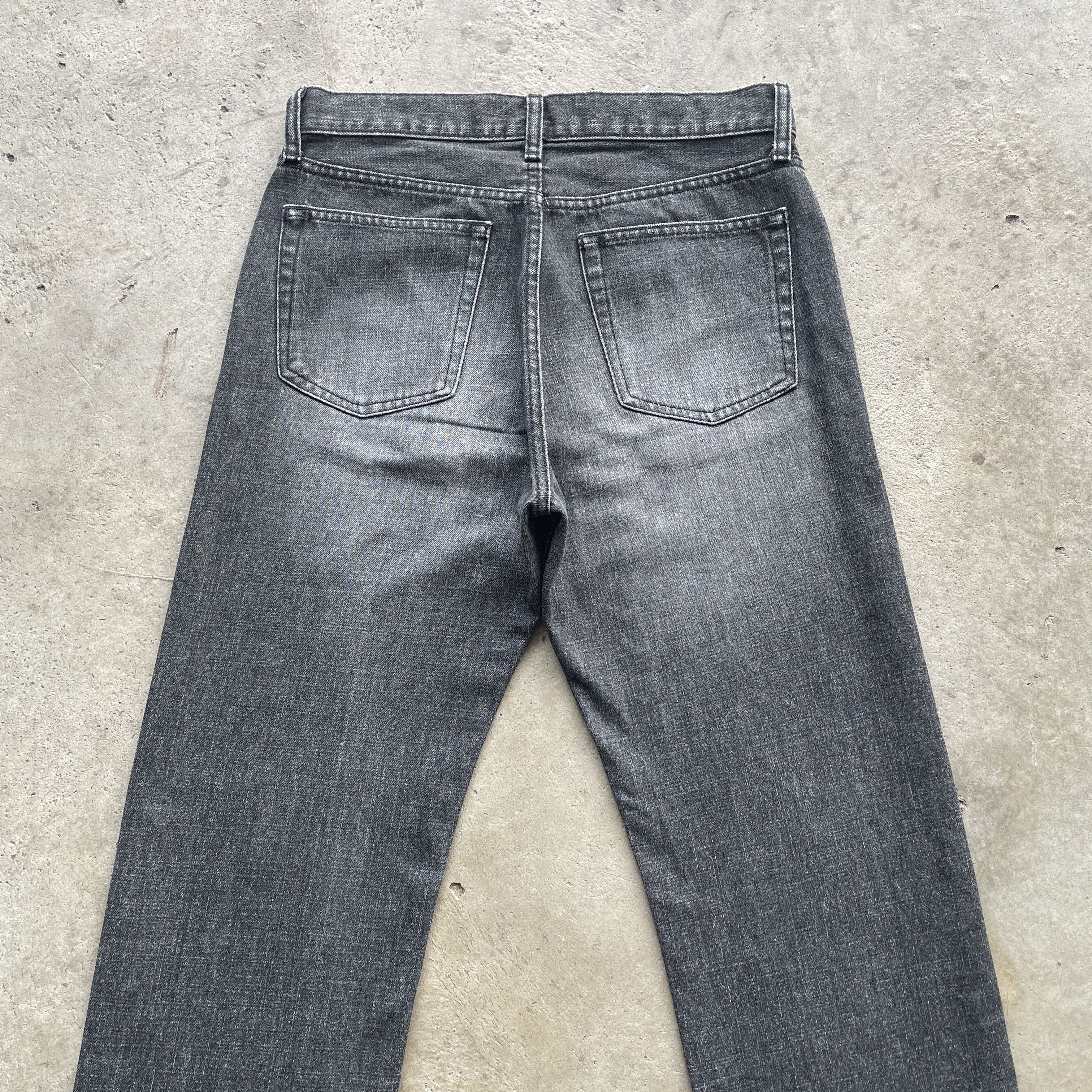 Japanese Brand W30x28.5 VINTAGE JAPANESE FADED JEANS BLACK DENIM PANTS Size US 30 / EU 46 - 7 Thumbnail