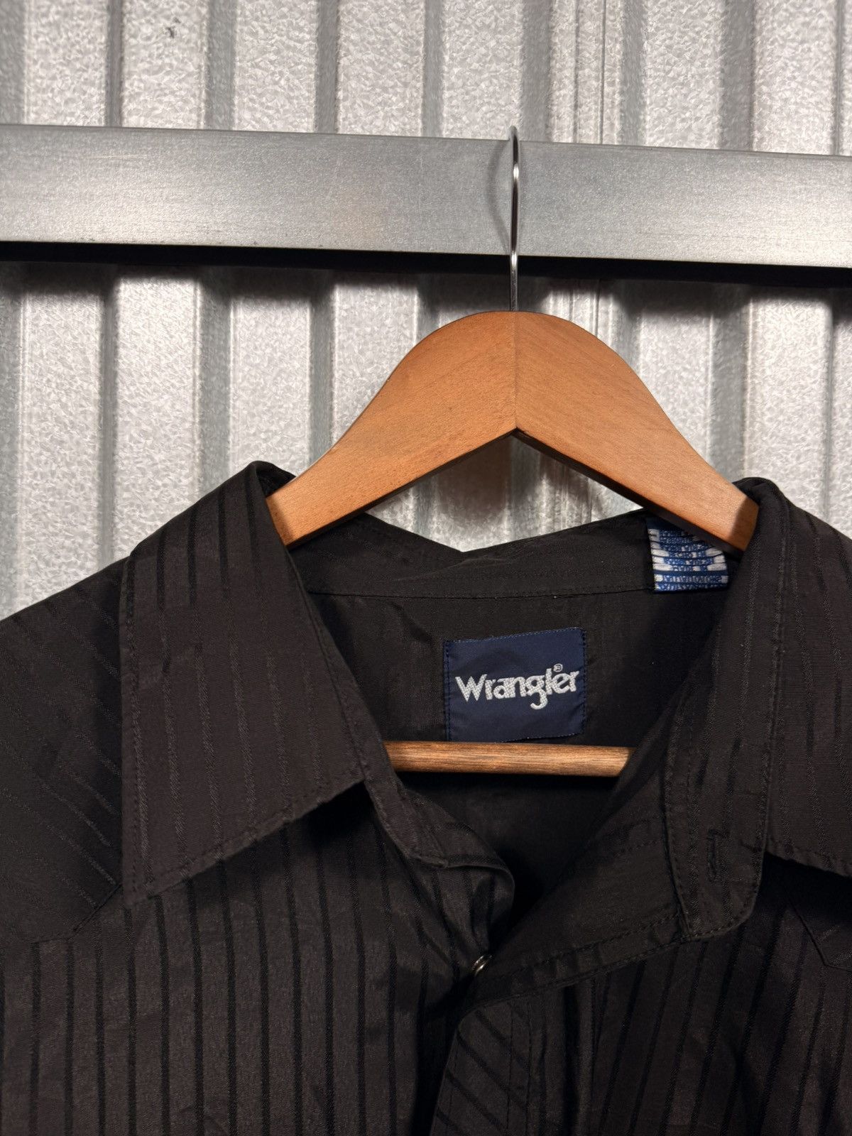 Wrangler Vintage Western Wrangler Pinstripe Pearl Snap Button Up Shir Size US XL / EU 56 / 4 - 8 Thumbnail