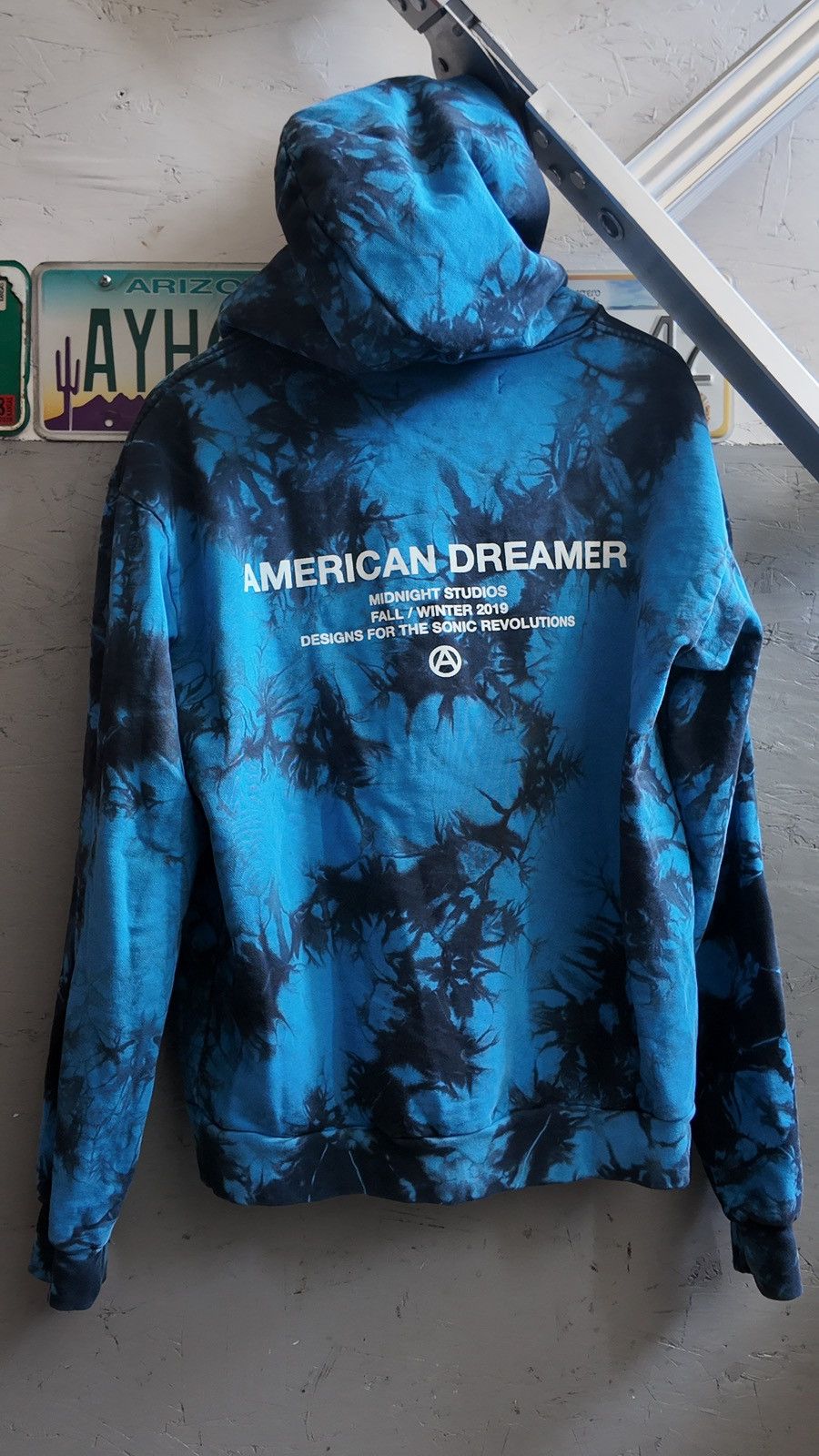 Midnight Studios Midnight Studios Blue Tie-Dye Logo Hoodie M Size US M / EU 48-50 / 2 - 2 Thumbnail