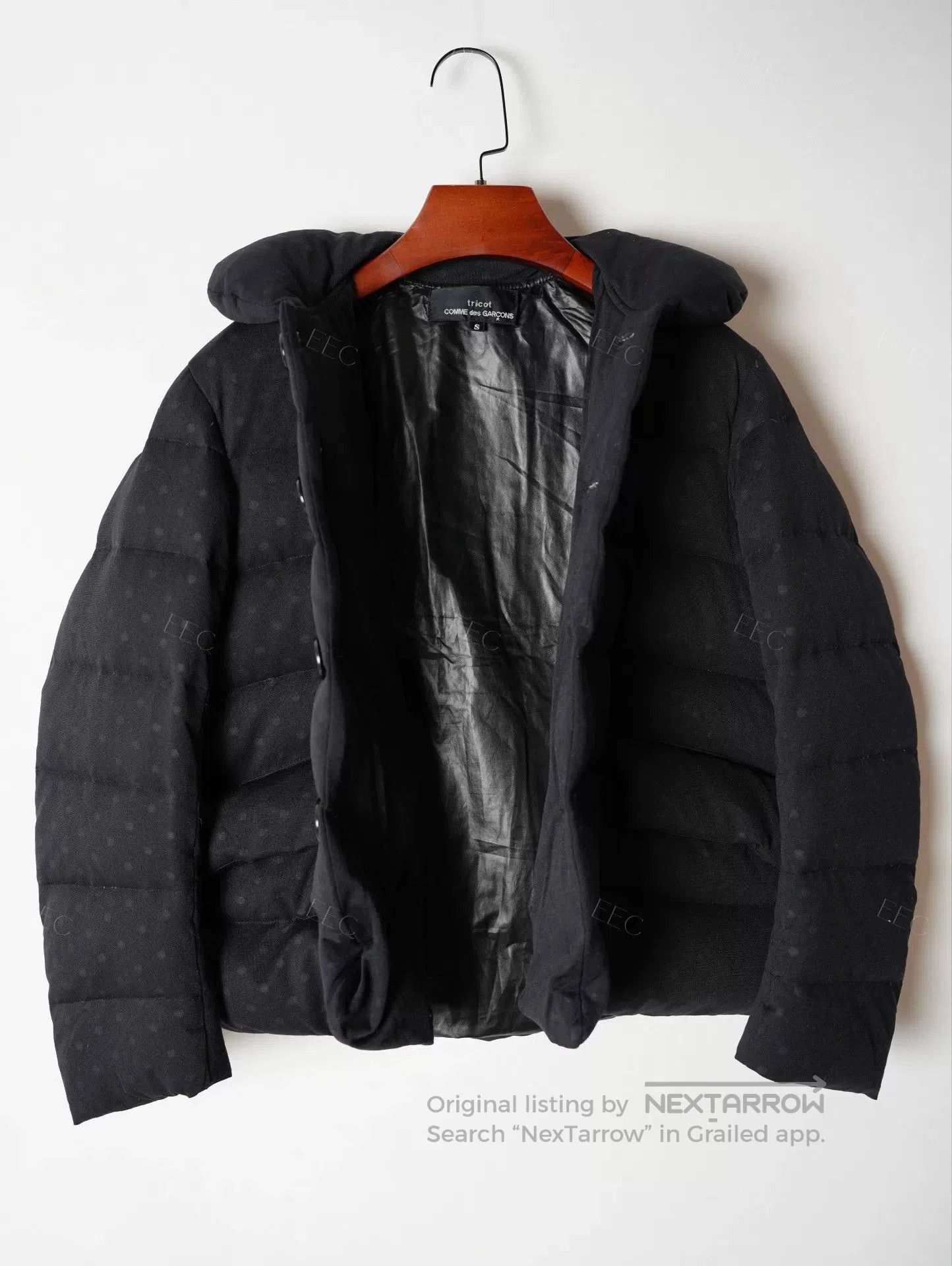 Tricot Comme des Garcons COMME des GARÇONS Black Polka Dot Puffer Jacket. Size S / US 4 / IT 40 - 3 Thumbnail