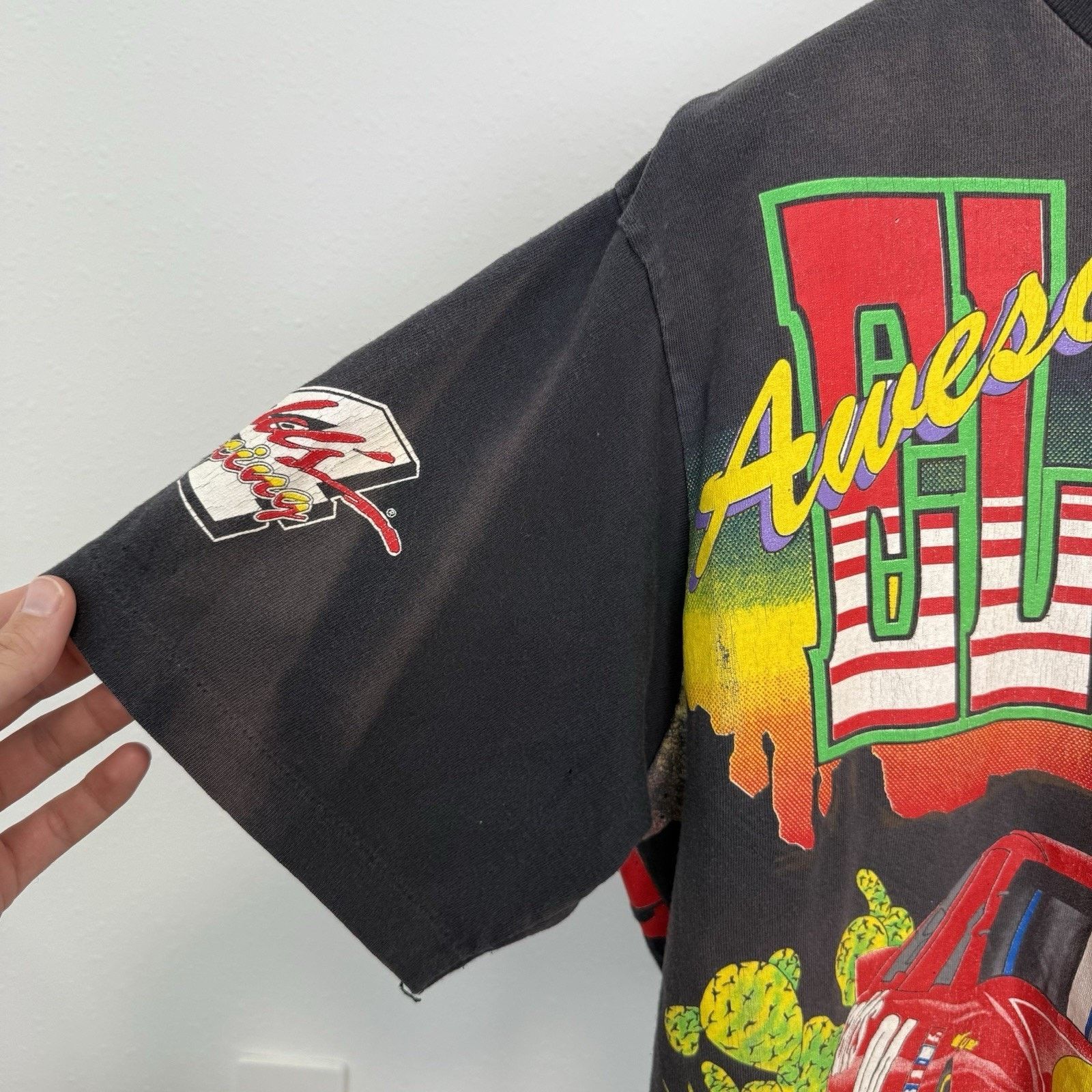 NASCAR × Vintage Vtg Bill Elliott Nascar Dawsonville AOP McDonalds T Shirt Size US L / EU 52-54 / 3 - 4 Thumbnail