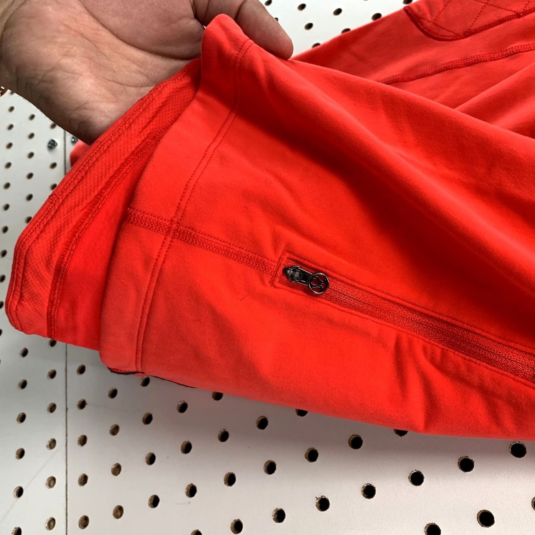 Lululemon Lululemon Running Jacket Womens Coral Red Reflective Pockets Zip Collar Size L / US 10 / IT 46 - 7 Thumbnail