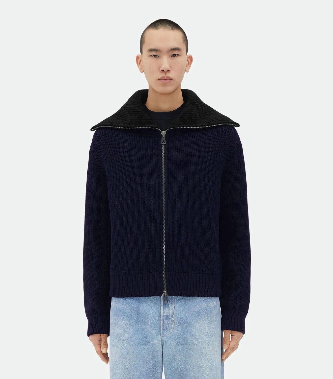Bottega Veneta $2800 Bottega Veneta Ribbed Sweater Dual Zip Size US XL / EU 56 / 4 - 1 Thumbnail