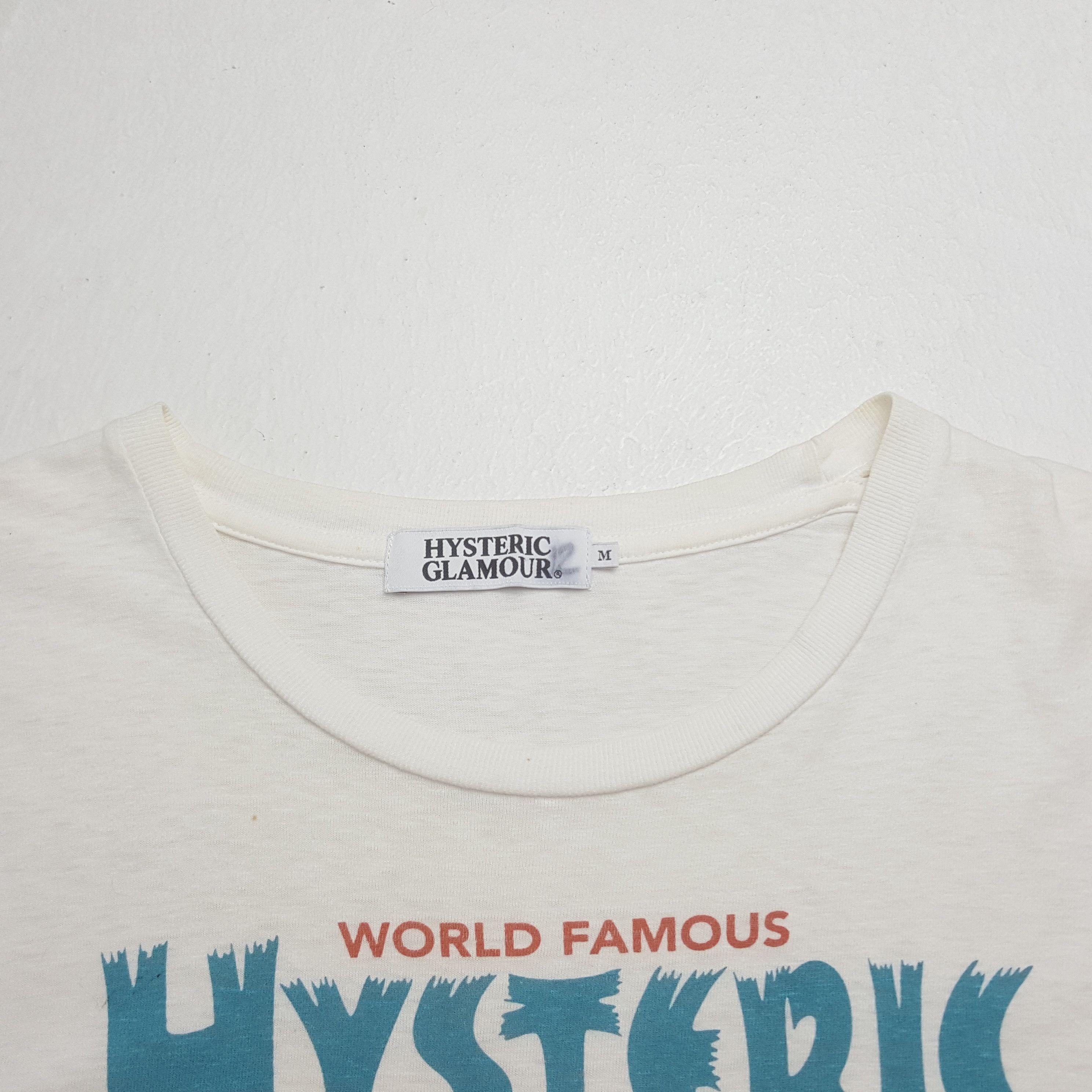 Hysteric Glamour Vintage Hysteric Glamour World Famous Japan Brand Tshirt Size US M / EU 48-50 / 2 - 4 Thumbnail