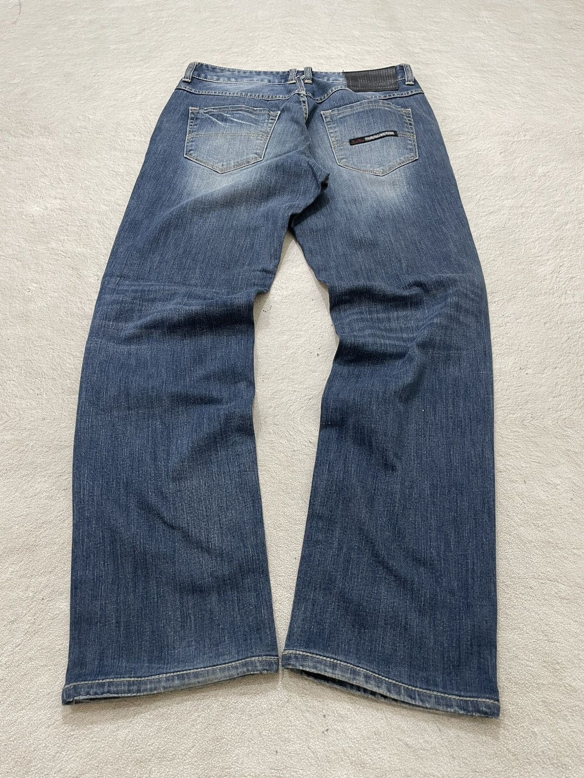 Japanese Brand 00s Fubu Embroidered Denim Japan Stonewash Y2K Size US 31 - 8 Thumbnail
