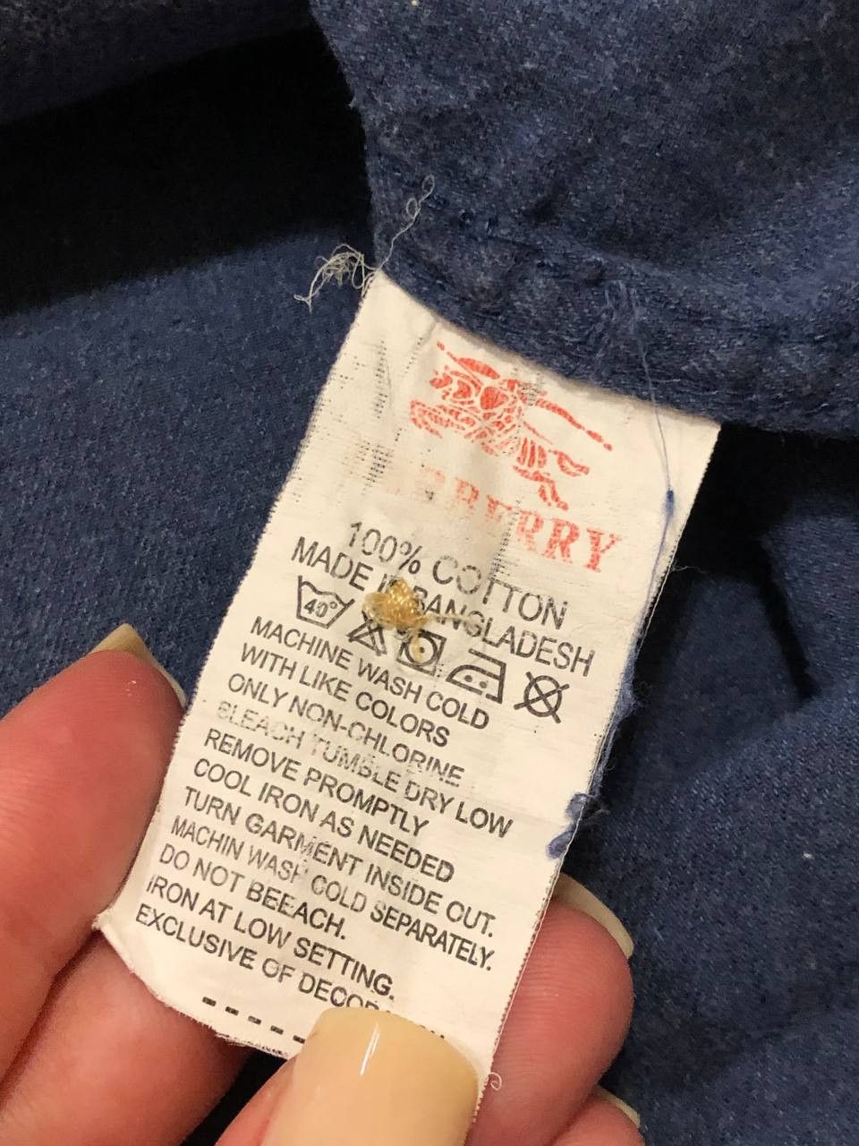 Burberry Vintage Shirt blue Burberry London Y2K logo size M Size US M / EU 48-50 / 2 - 3 Thumbnail