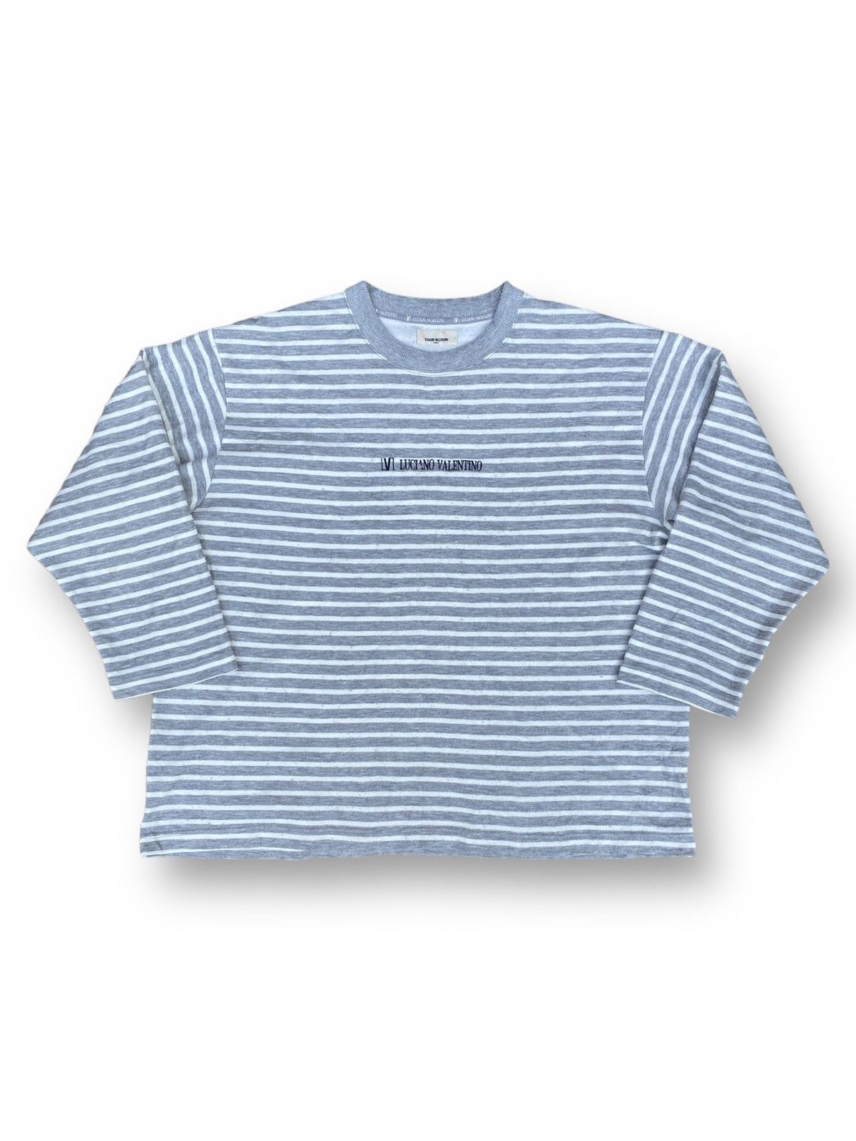 Vintage Luciano Valentino Stripes Sweatshirt. #D2