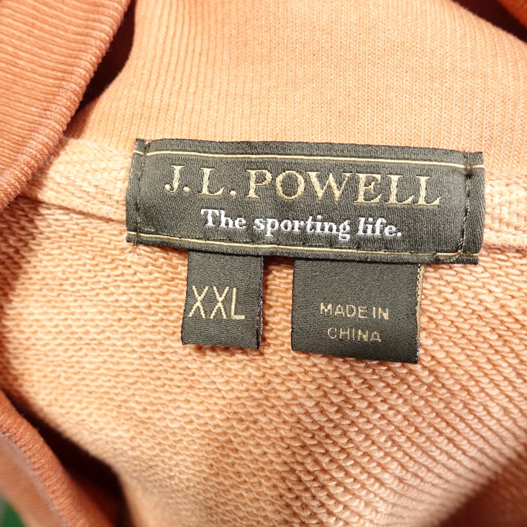 Vintage Vintage J.L. Powell Men's Full Zip Mock Neck Cotton Sweater 2XL Large Orange Winter Casual Size US XXL / EU 58 / 5 - 7 Thumbnail