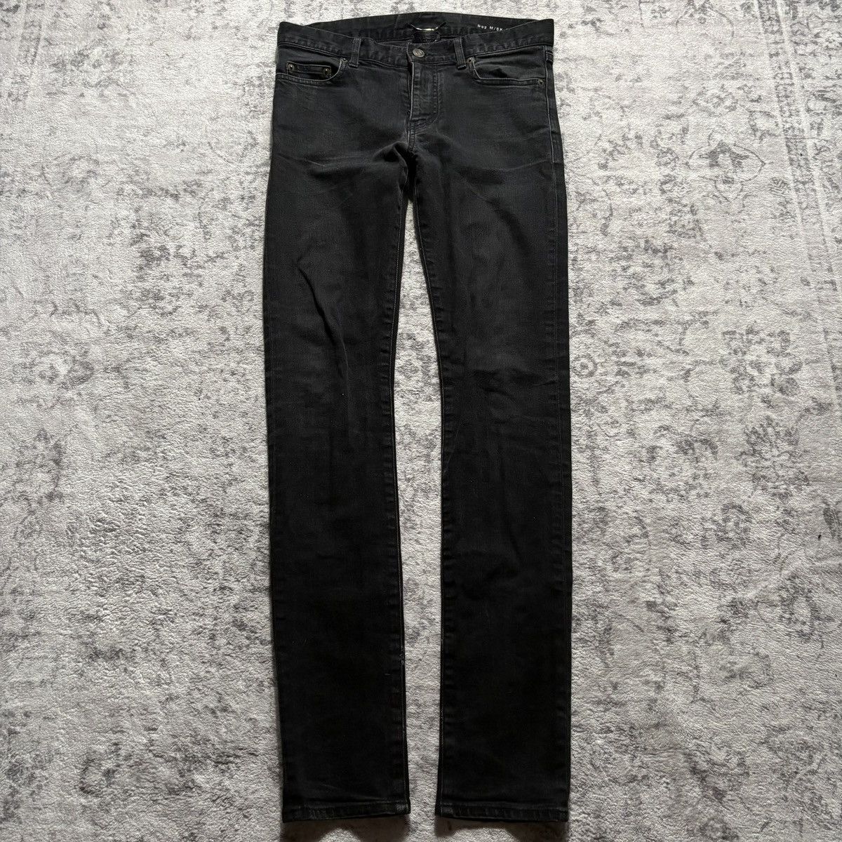 Saint Laurent Paris D02 Black Wash Skinny Jeans | Size 30